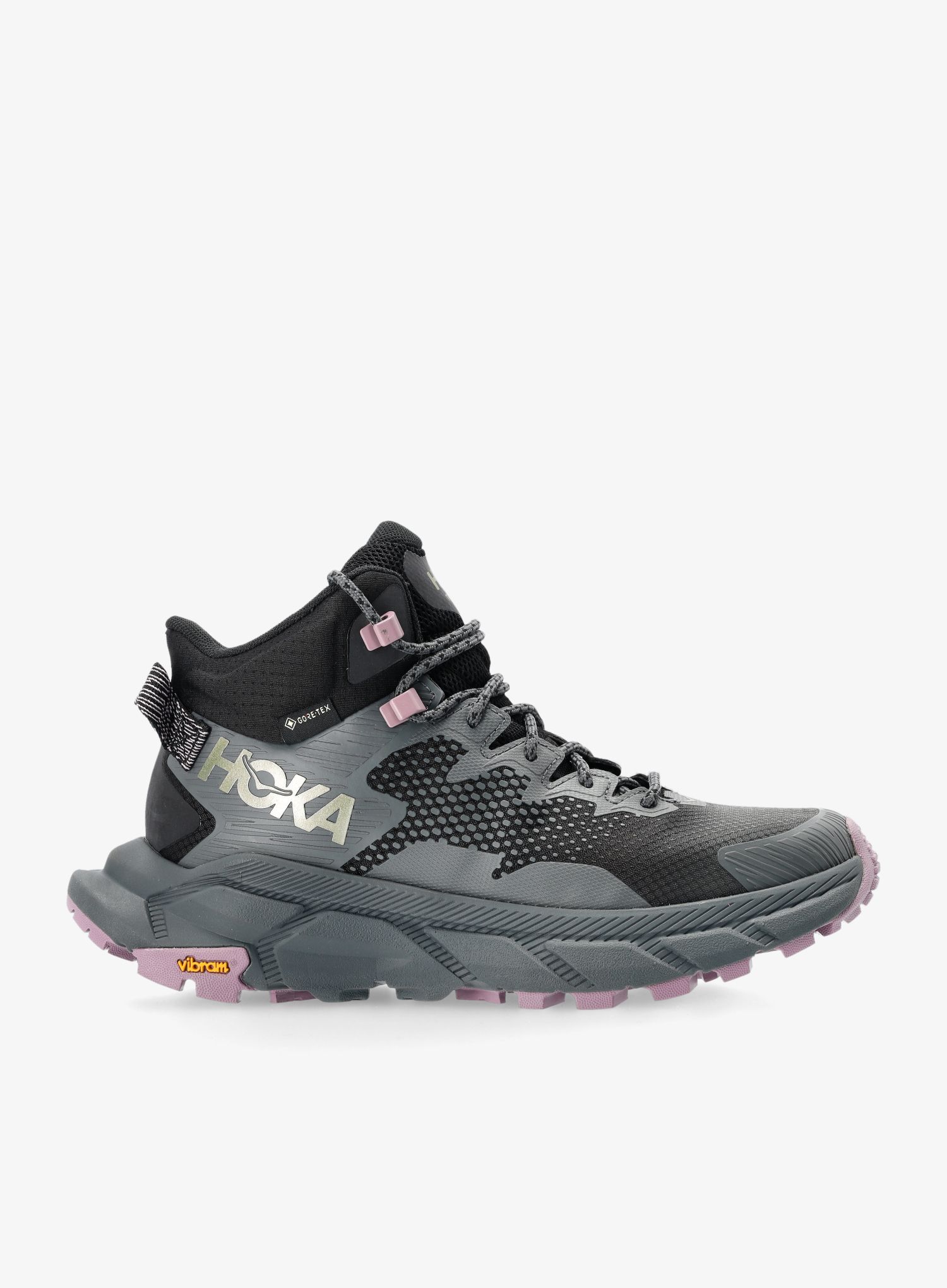 Ženske planinarske cipele Hoka Trail Code GTX - black/castlerock