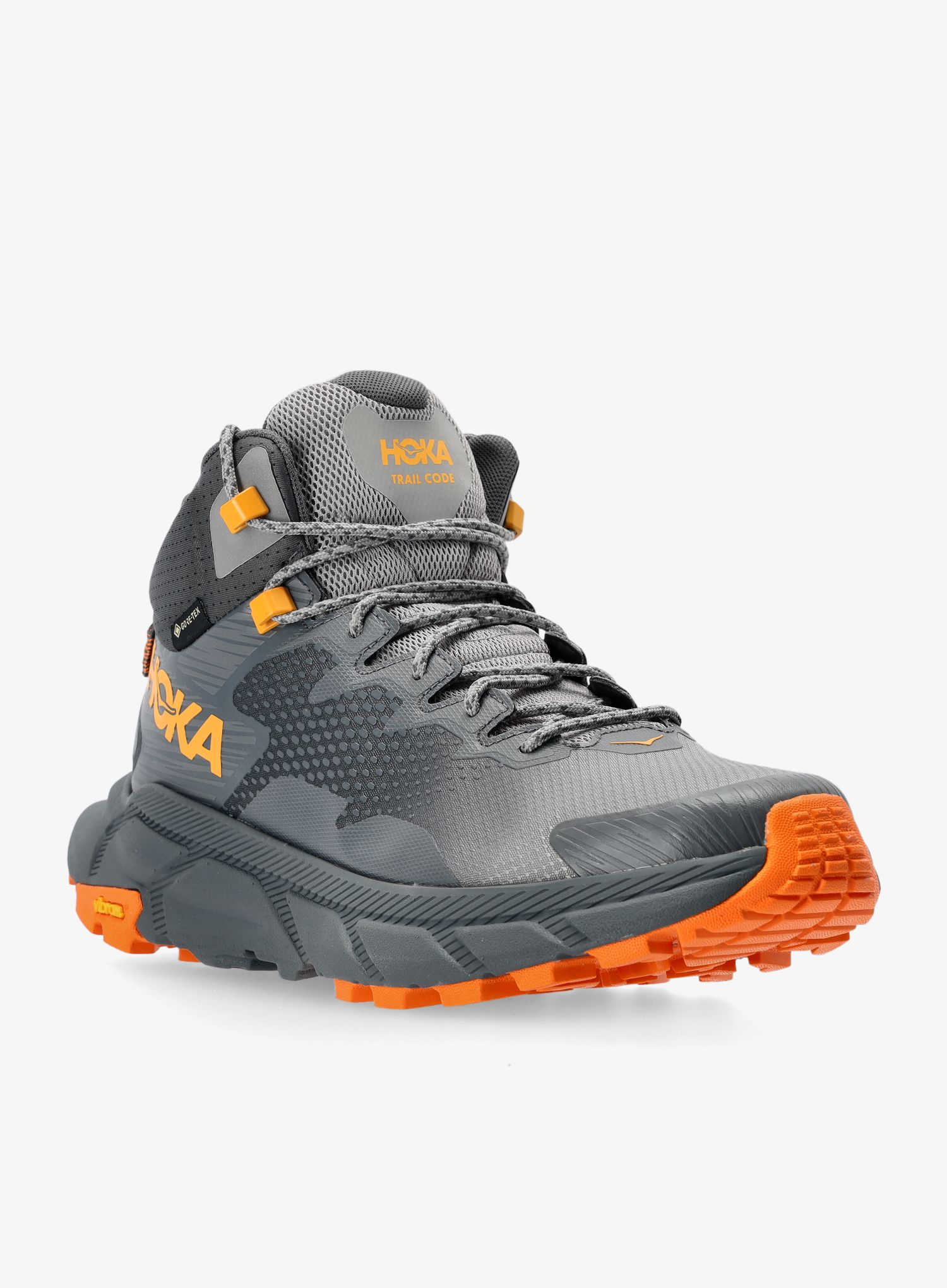 Muške planinarske cipele Hoka Trail Code GTX - castleroc/persimmon orange