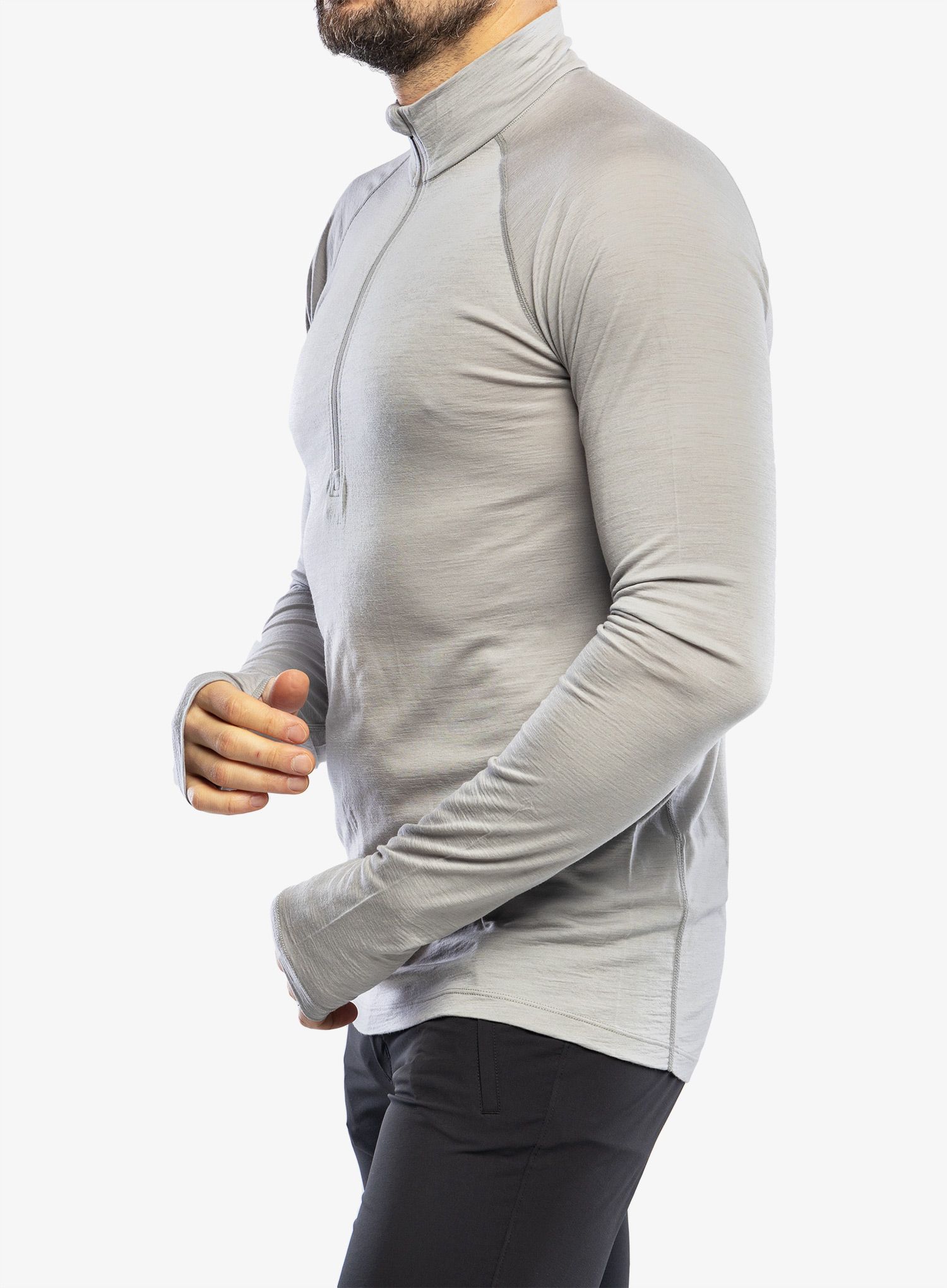 Termoaktivna dukserica Houdini Desoli Light Half Zip - cloudy gray