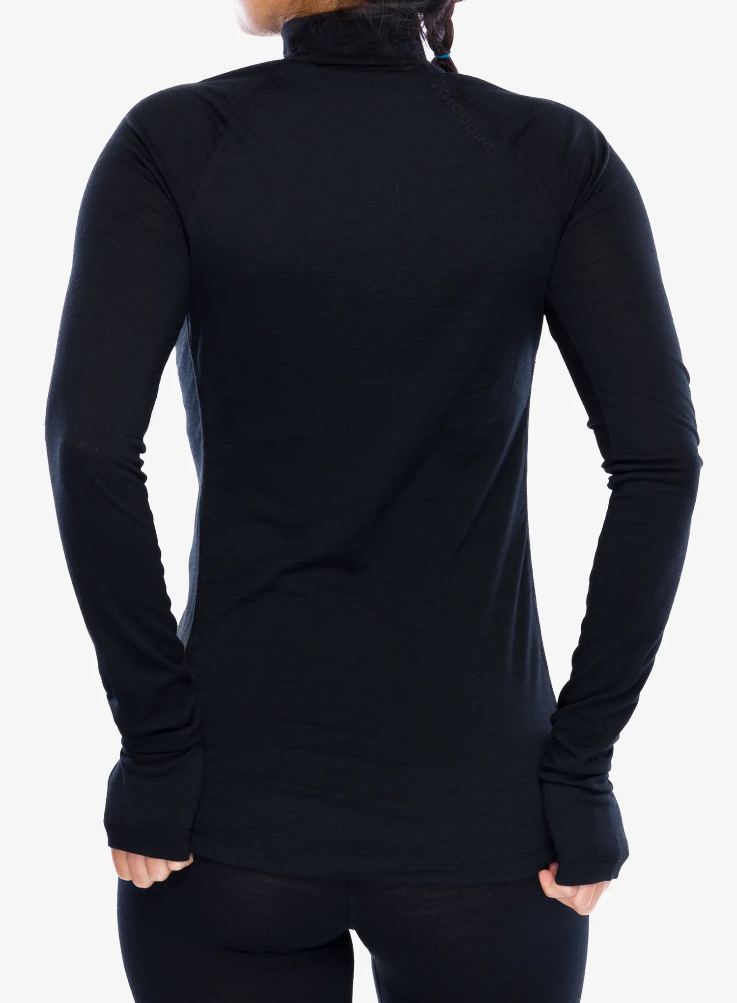 Ženska termoaktivna dukserica Houdini Desoli Light Half Zip - true black