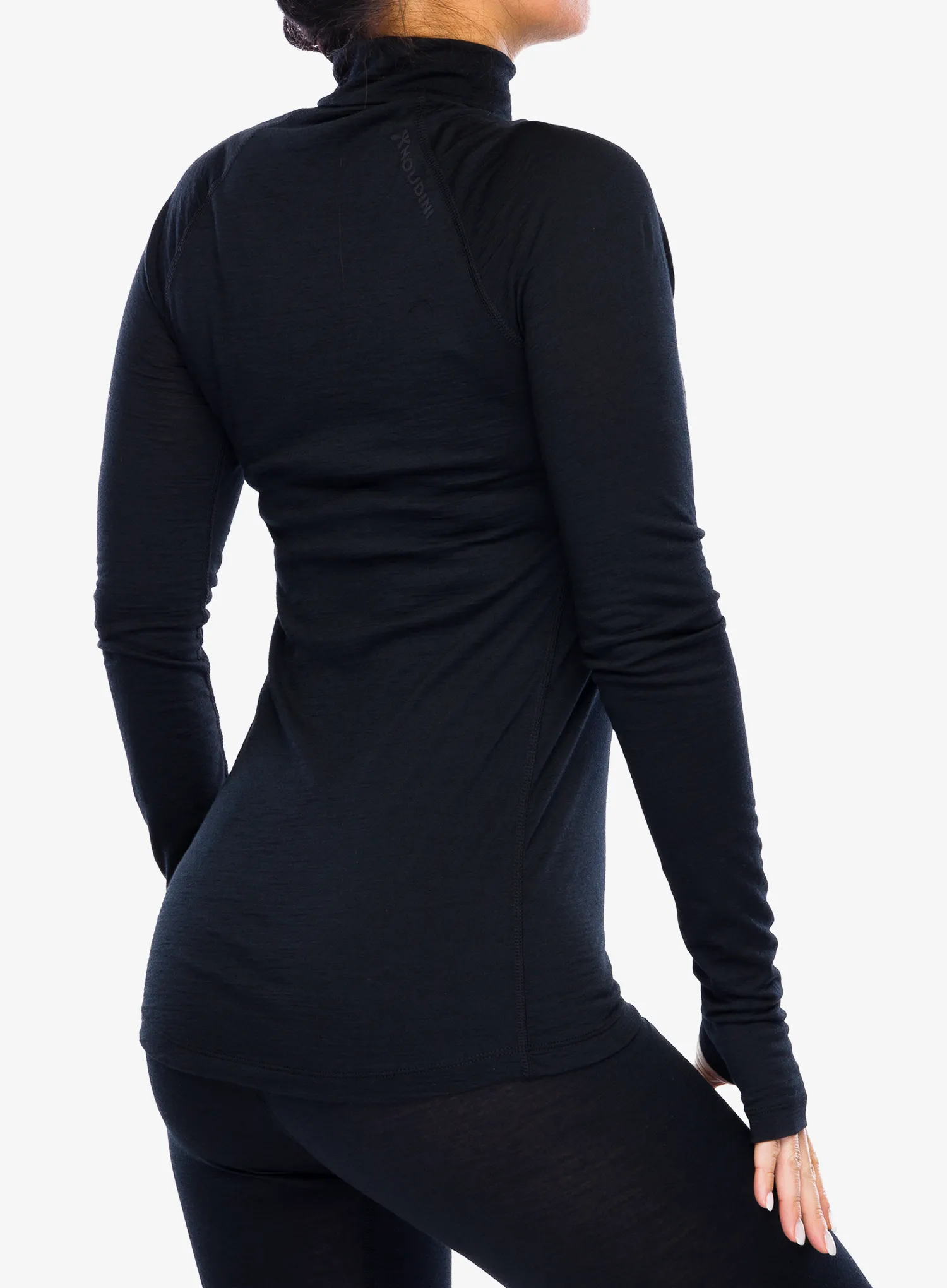 Ženska termoaktivna dukserica Houdini Desoli Light Half Zip - true black