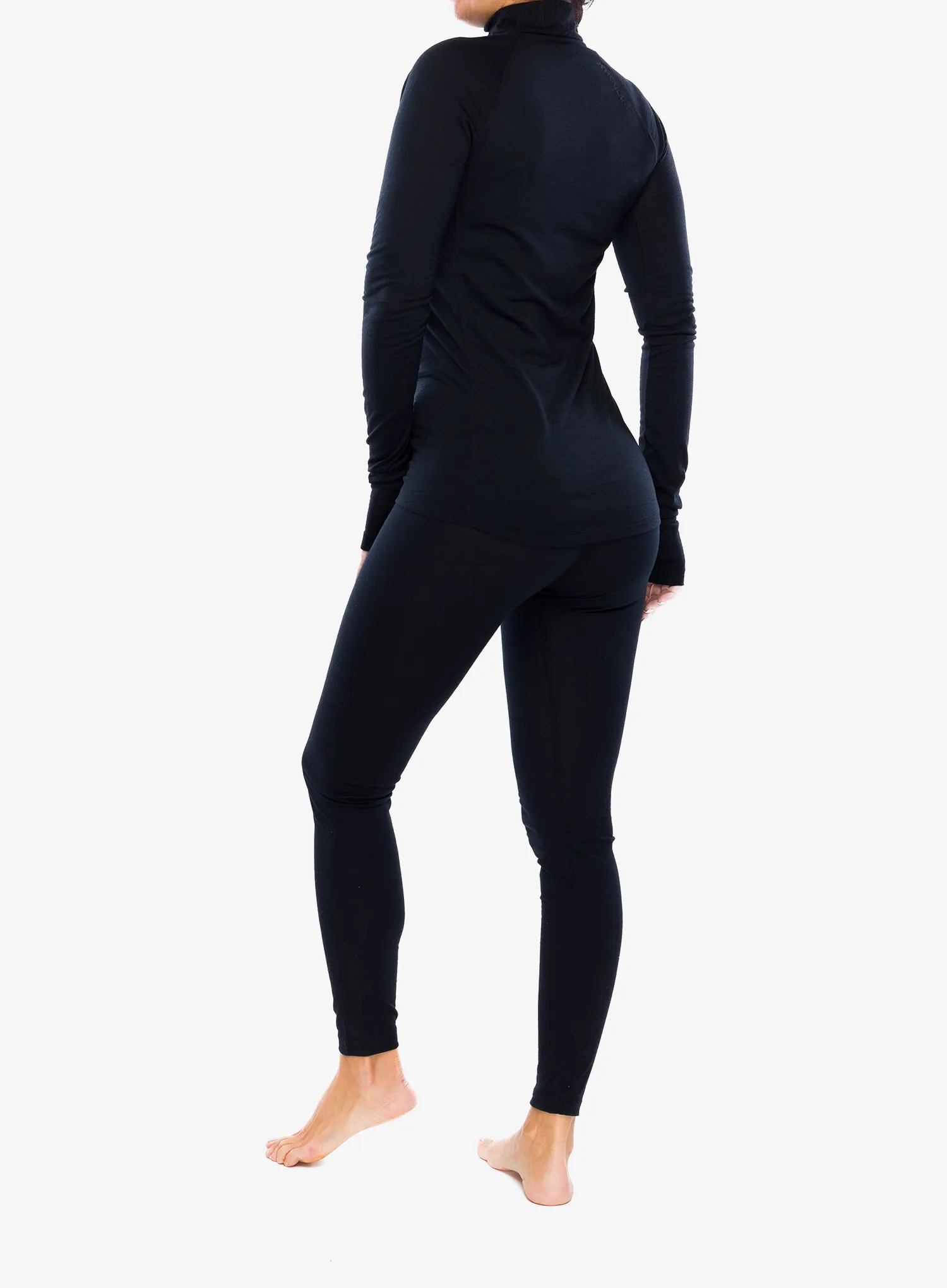 Ženska termoaktivna dukserica Houdini Desoli Light Half Zip - true black