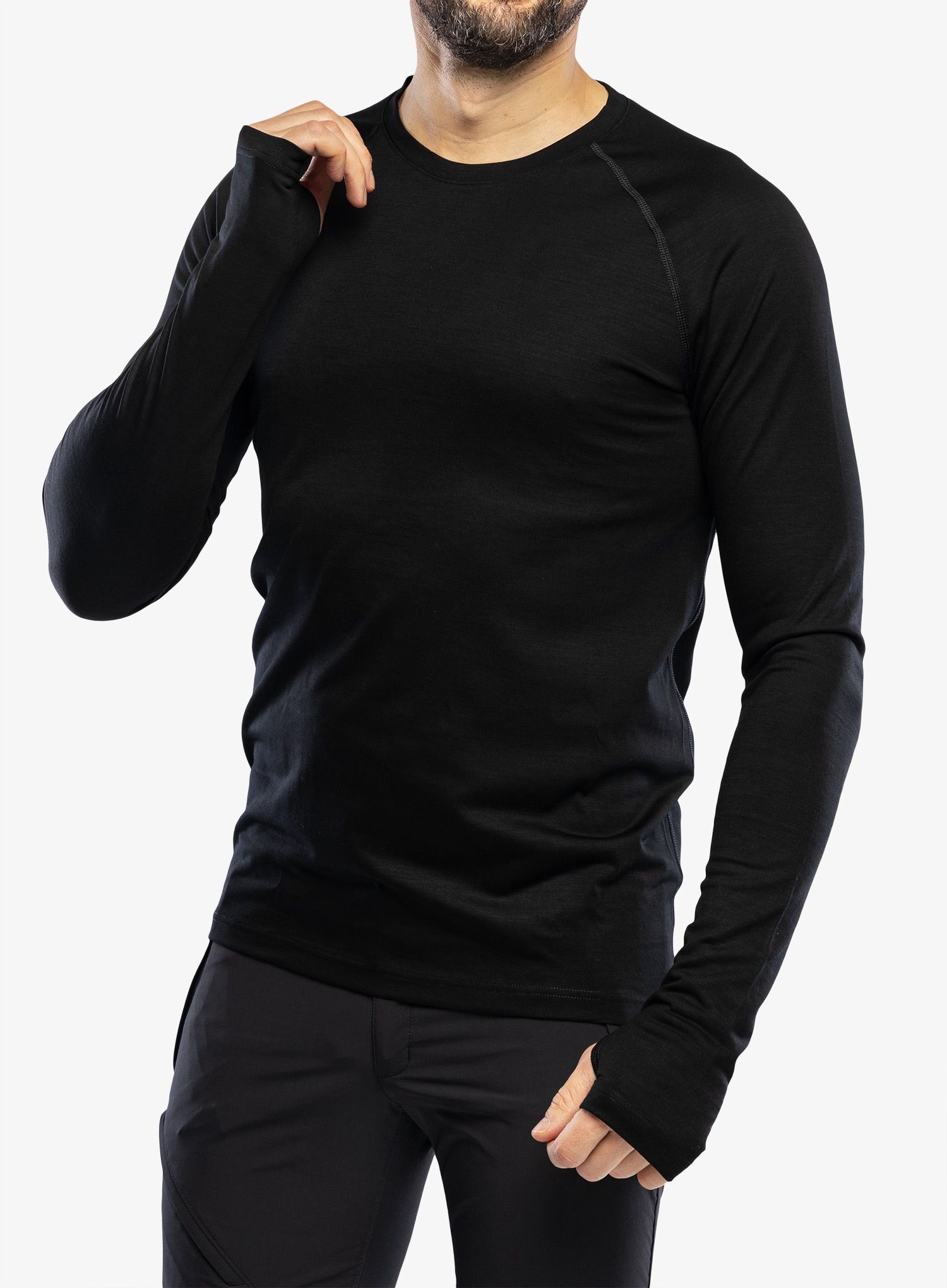 Termoaktivna dukserica Houdini Desoli Mid Crew - true black