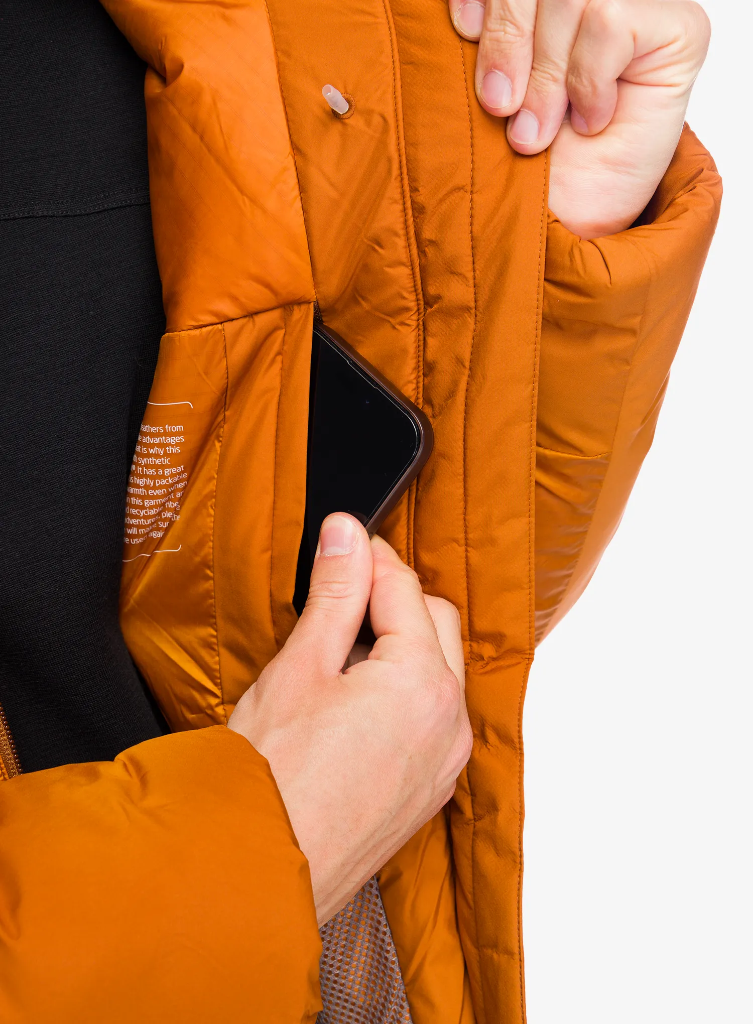 Jakna s postavom Houdini Double Dunfri - rust brown