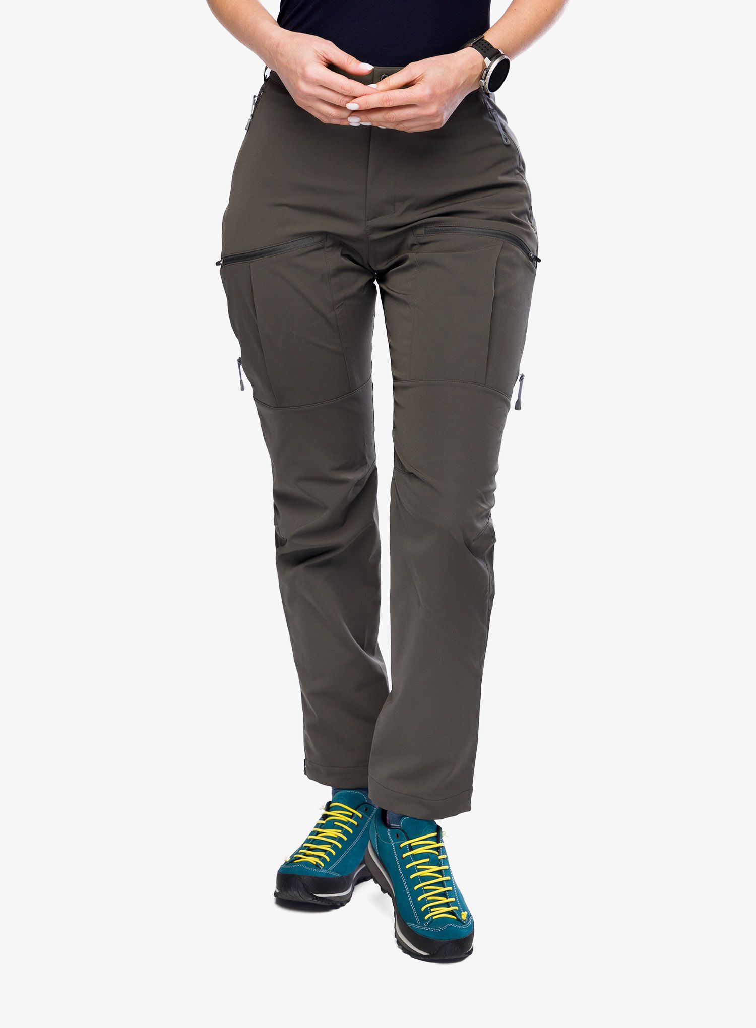 Ženske softshell hlače Houdini More Pants - baremark green