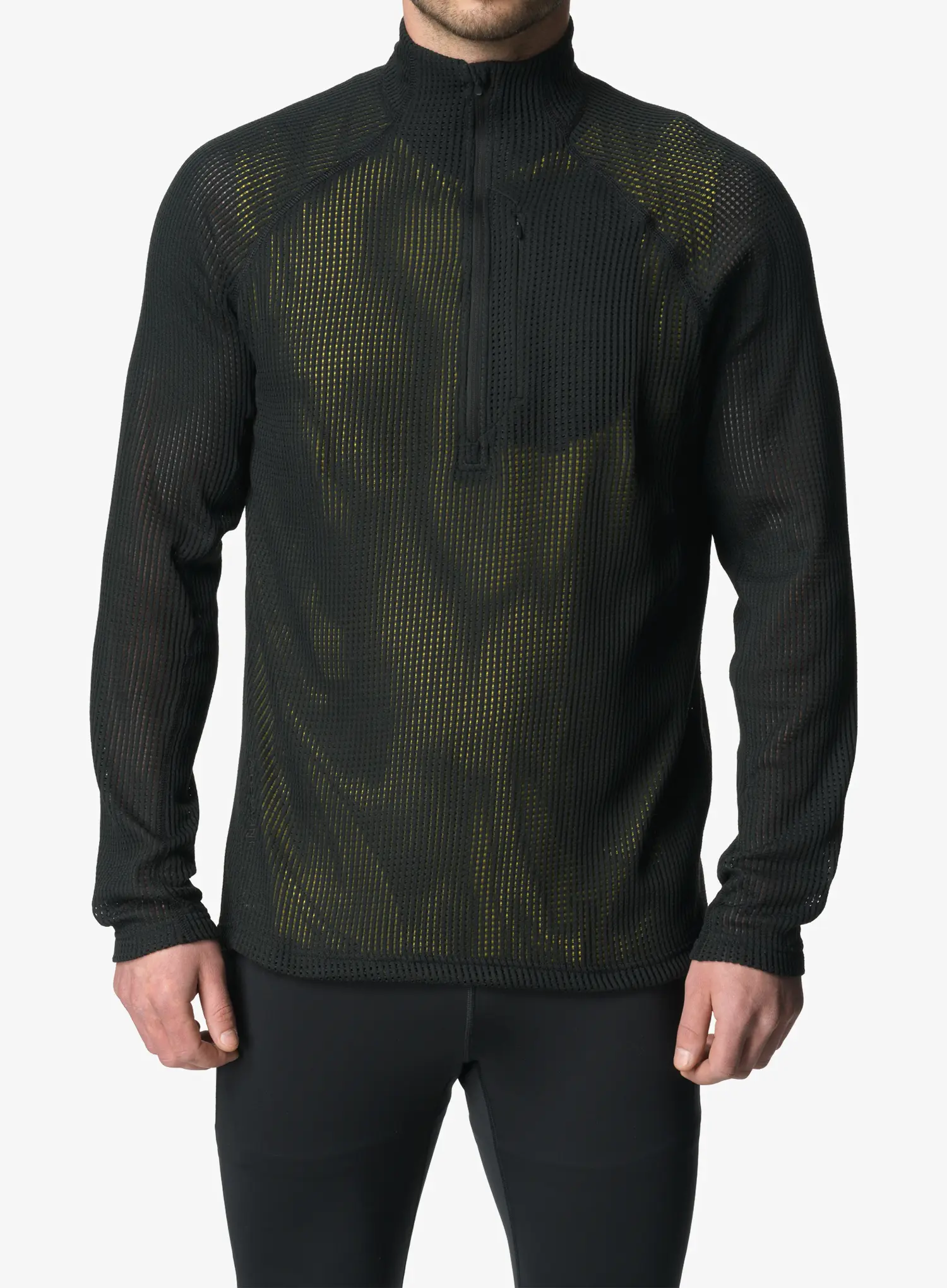 Dukserica za trčanje Houdini Pace Flow Half Zip - true black