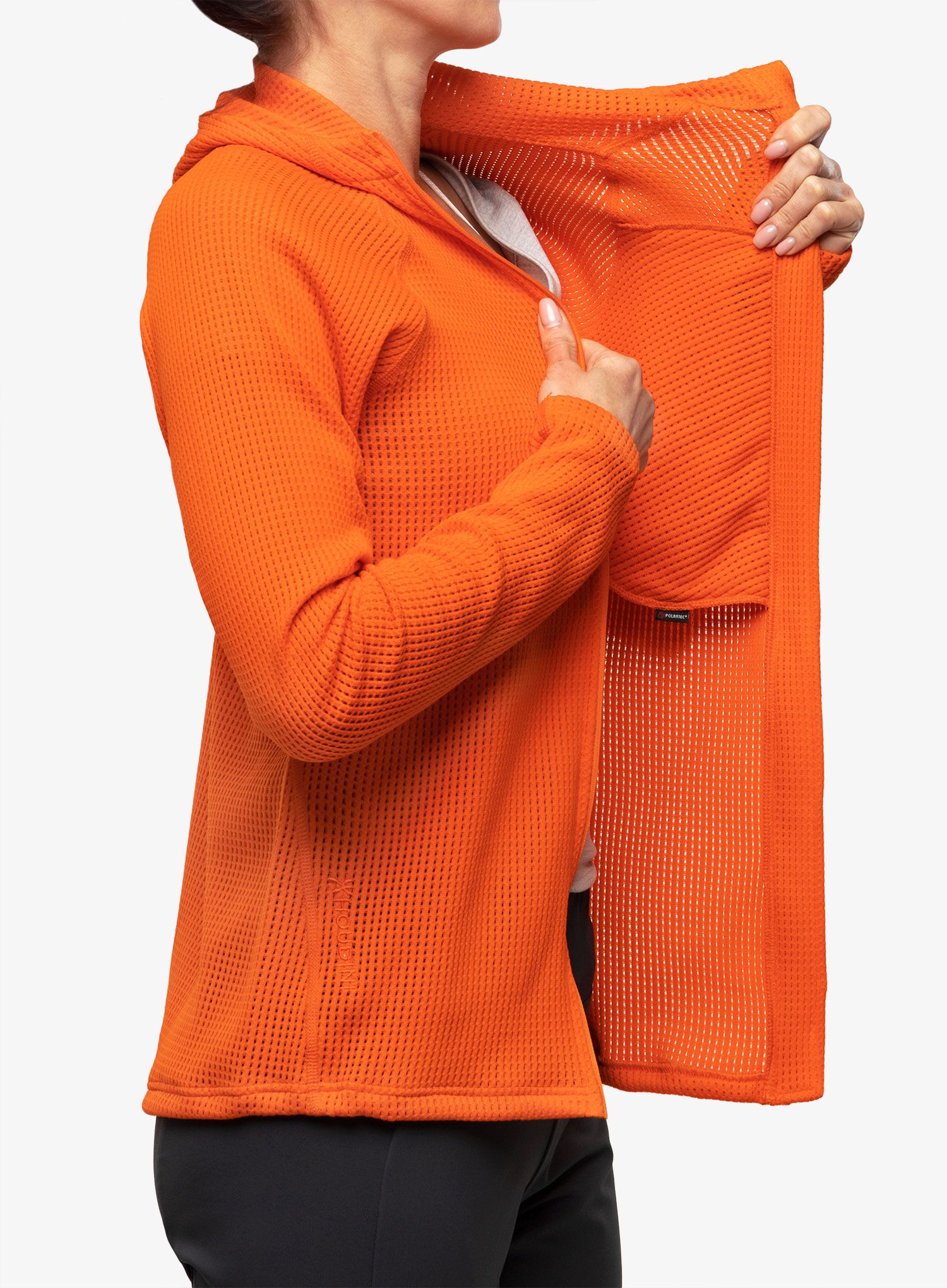 Ženska dukserica za trčanje Houdini Pace Flow Houdi - sunset orange