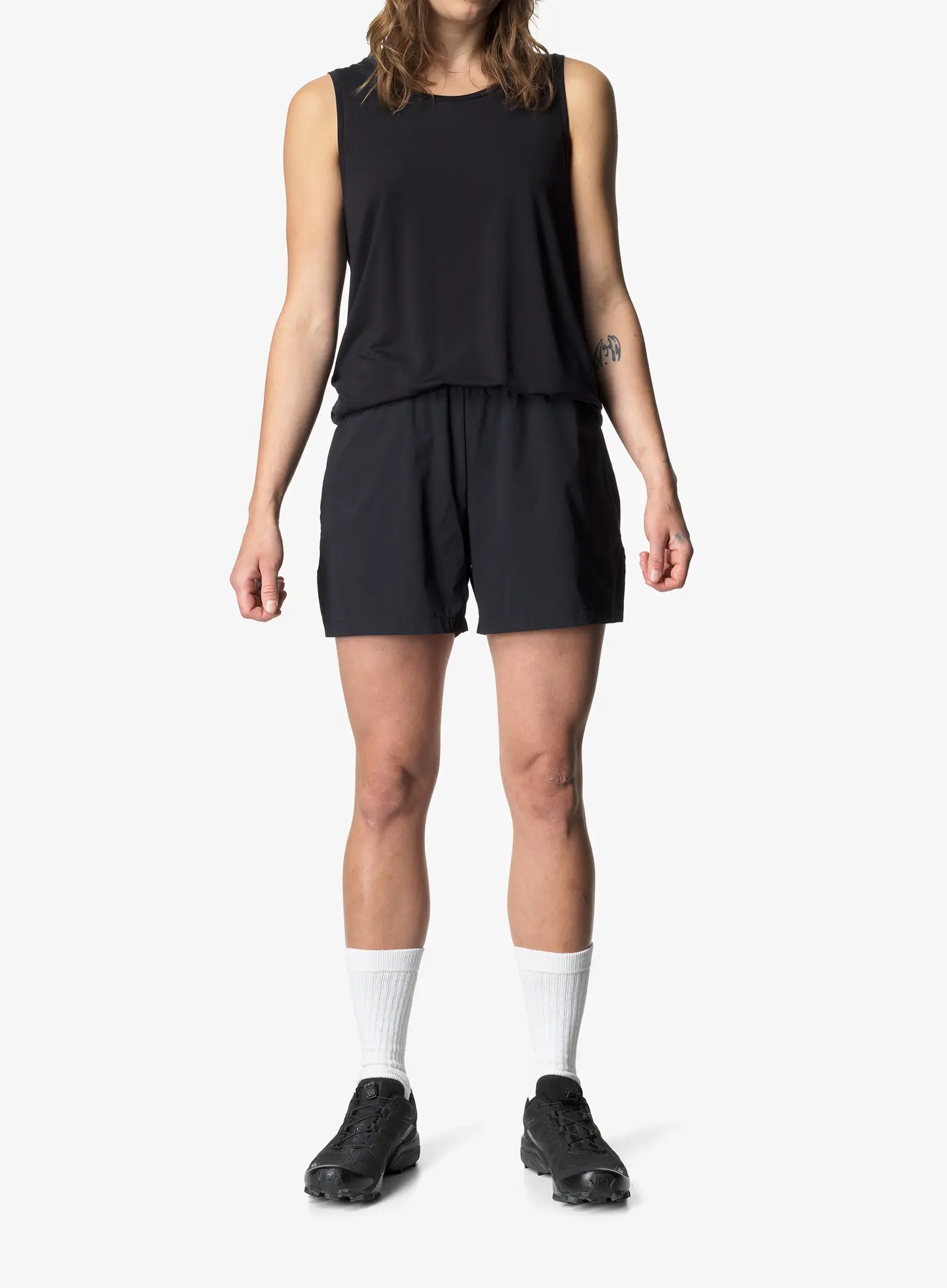 Ženske kratke hlače za trčanje Houdini Pace Light Shorts - true blk