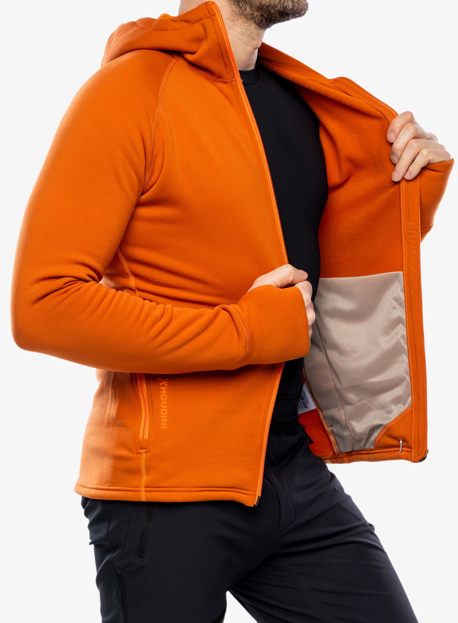 Trekking dukserica Houdini Power Houdi - burned orange
