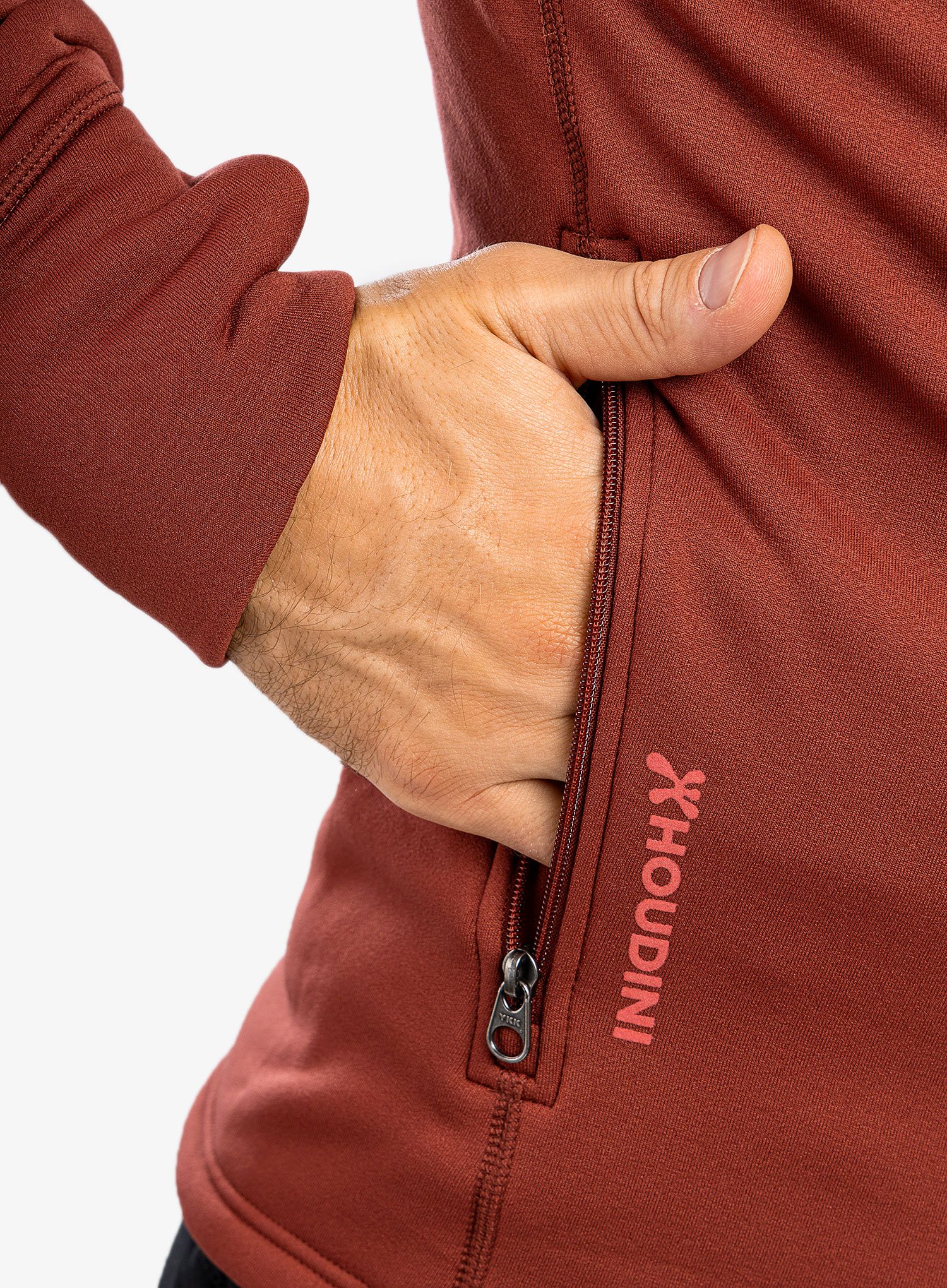 Dukserica od flisa Houdini Power Houdi - deep red