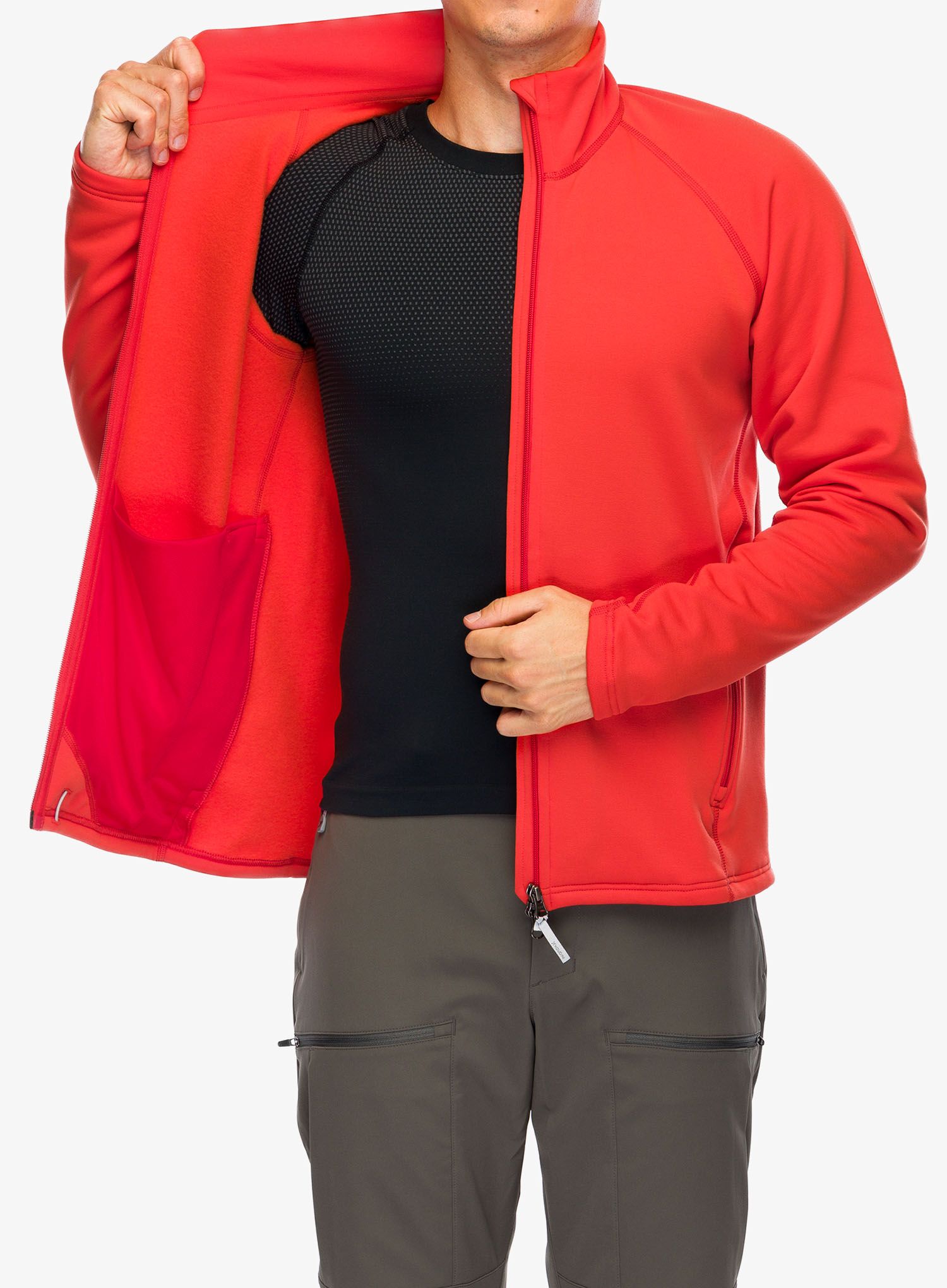 Jakna od flisa Houdini Power Up Jacket - more than red
