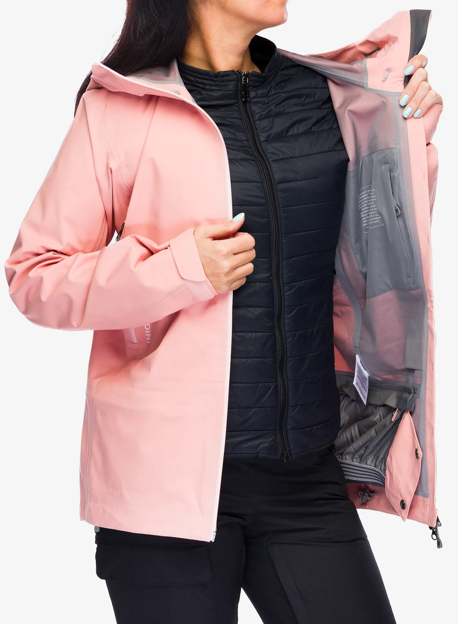 Ženska jakna s membranom Houdini Ride Jacket - pow pink