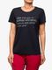 Ženska majica Houdini Tree Message Tee - true black/reconnect