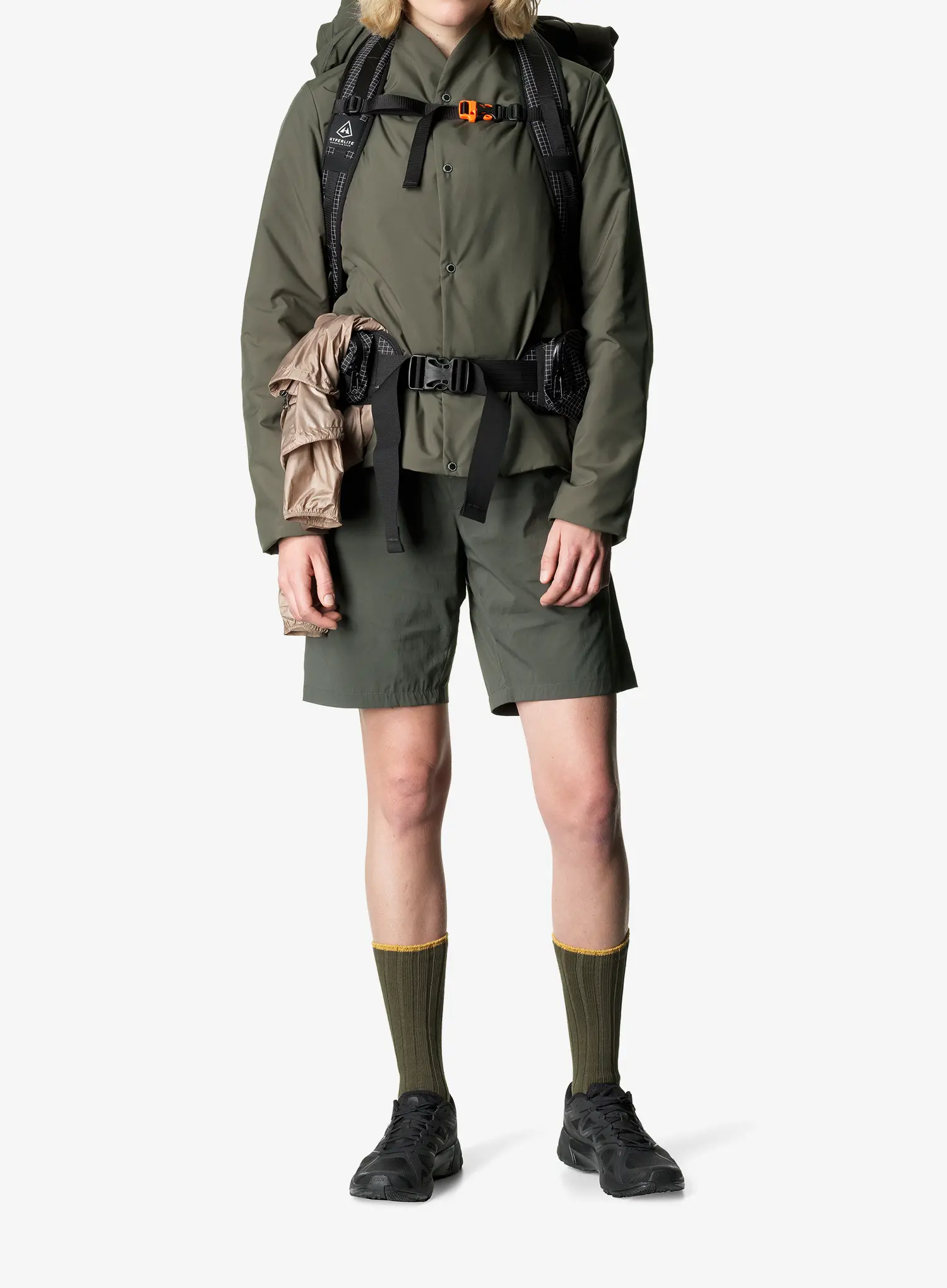 Ženske planinarske kratke hlače Houdini Wadi Shorts - baremark green