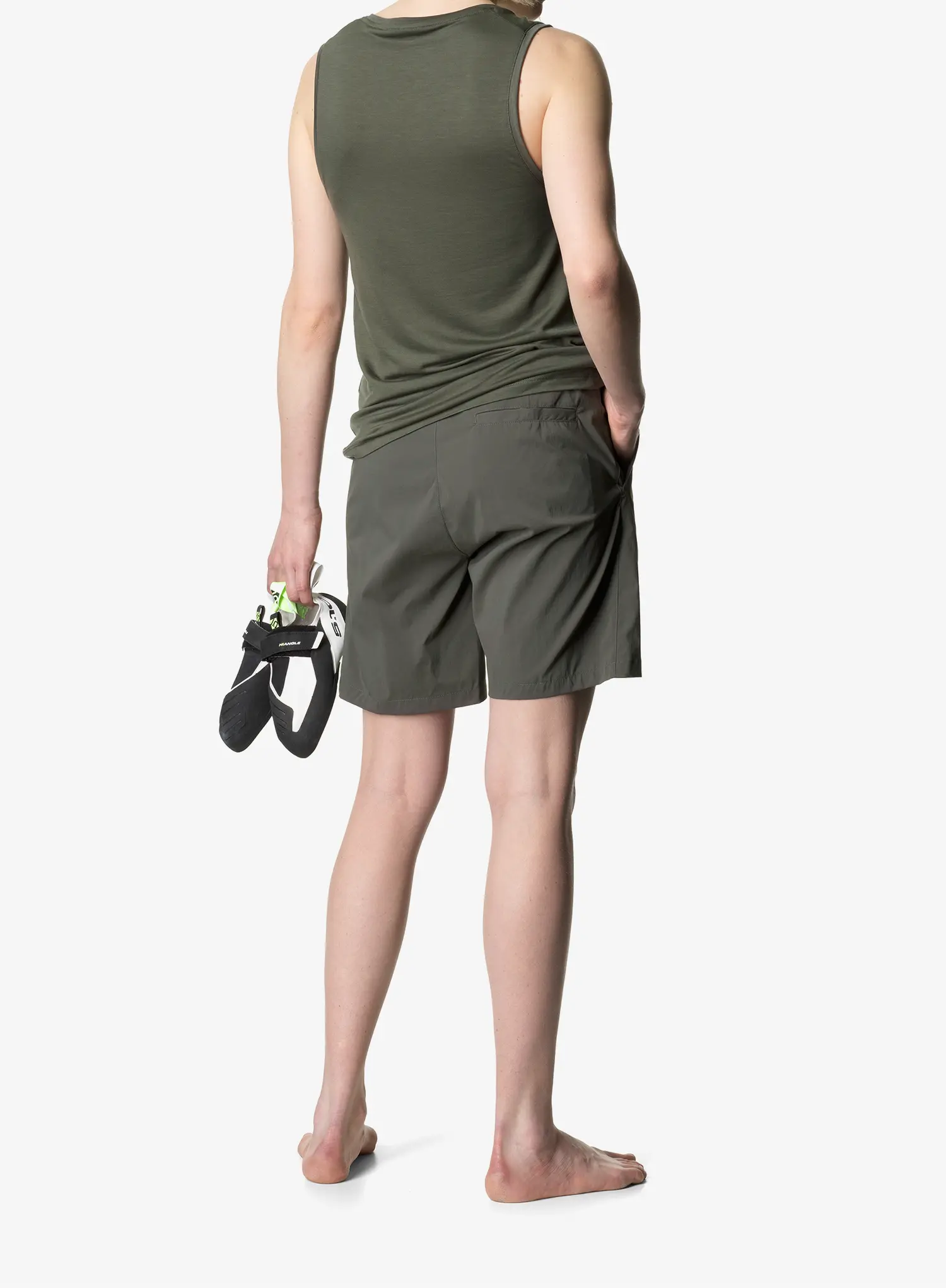 Ženske planinarske kratke hlače Houdini Wadi Shorts - baremark green