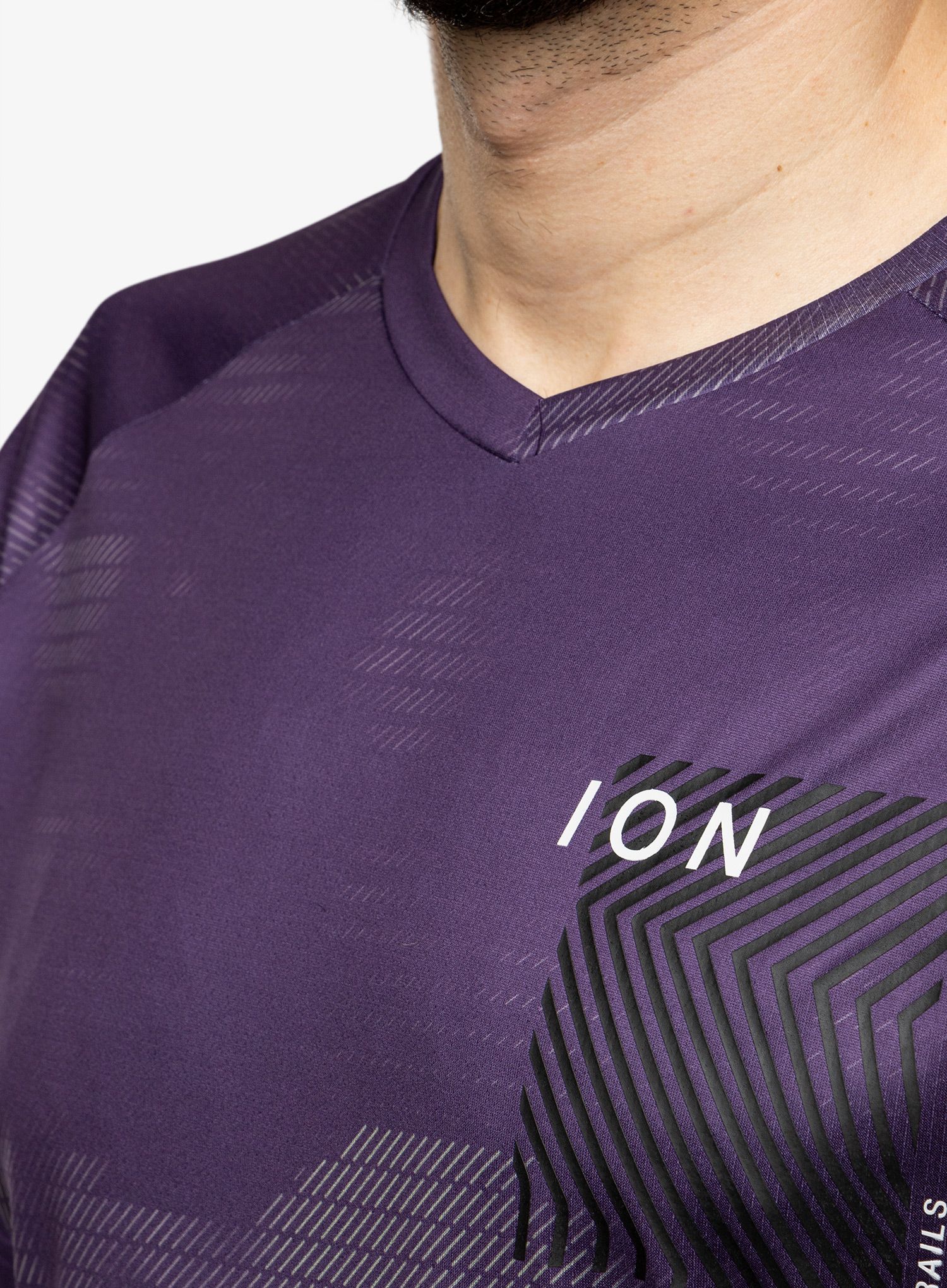 MTB majica ION Jersey Traze SS 2.0 - dark purple