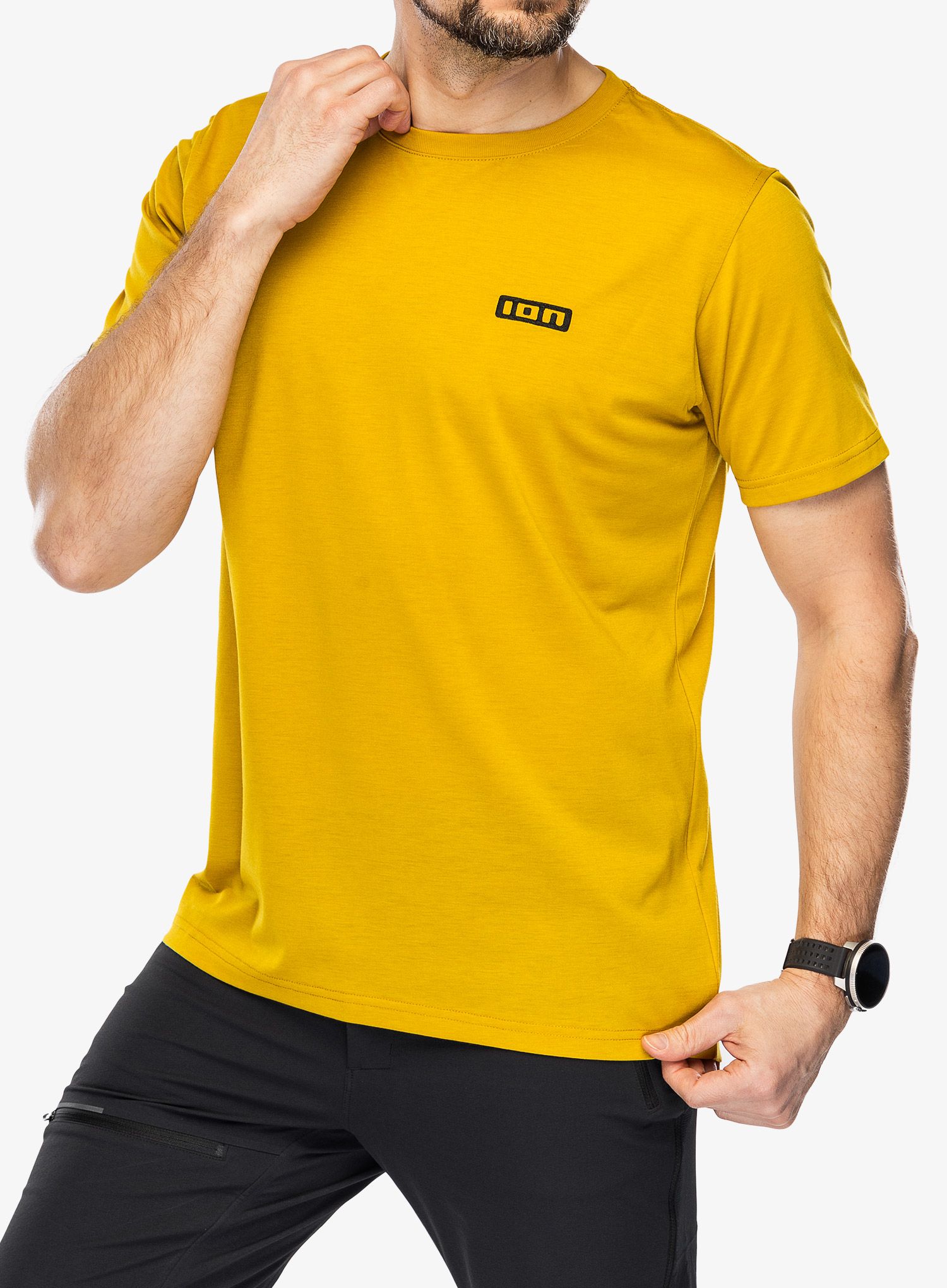 Biciklistička majica ION Logo SS DR - dark/amber