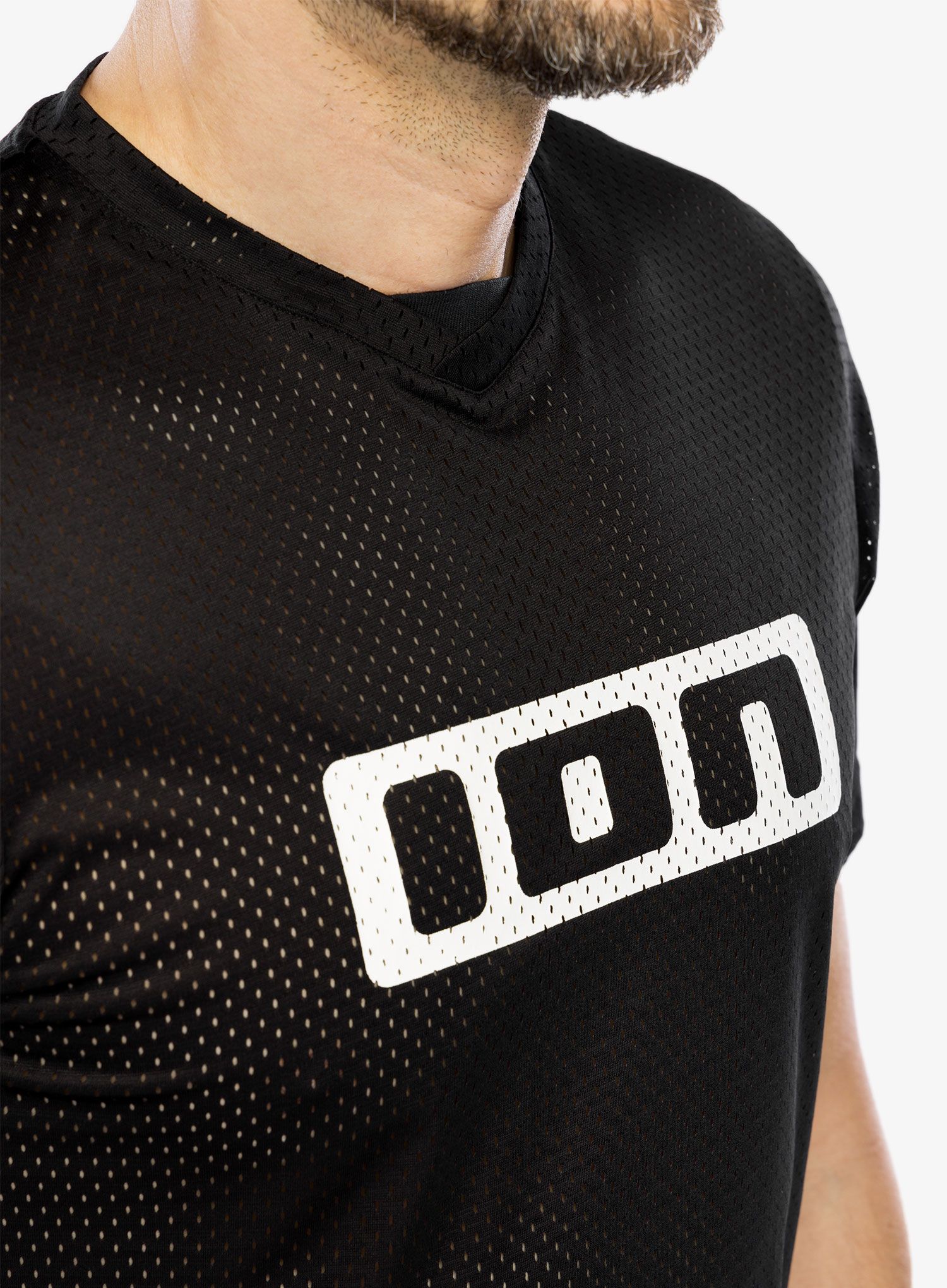 Biciklistička majica ION Logo SS Jersey - black