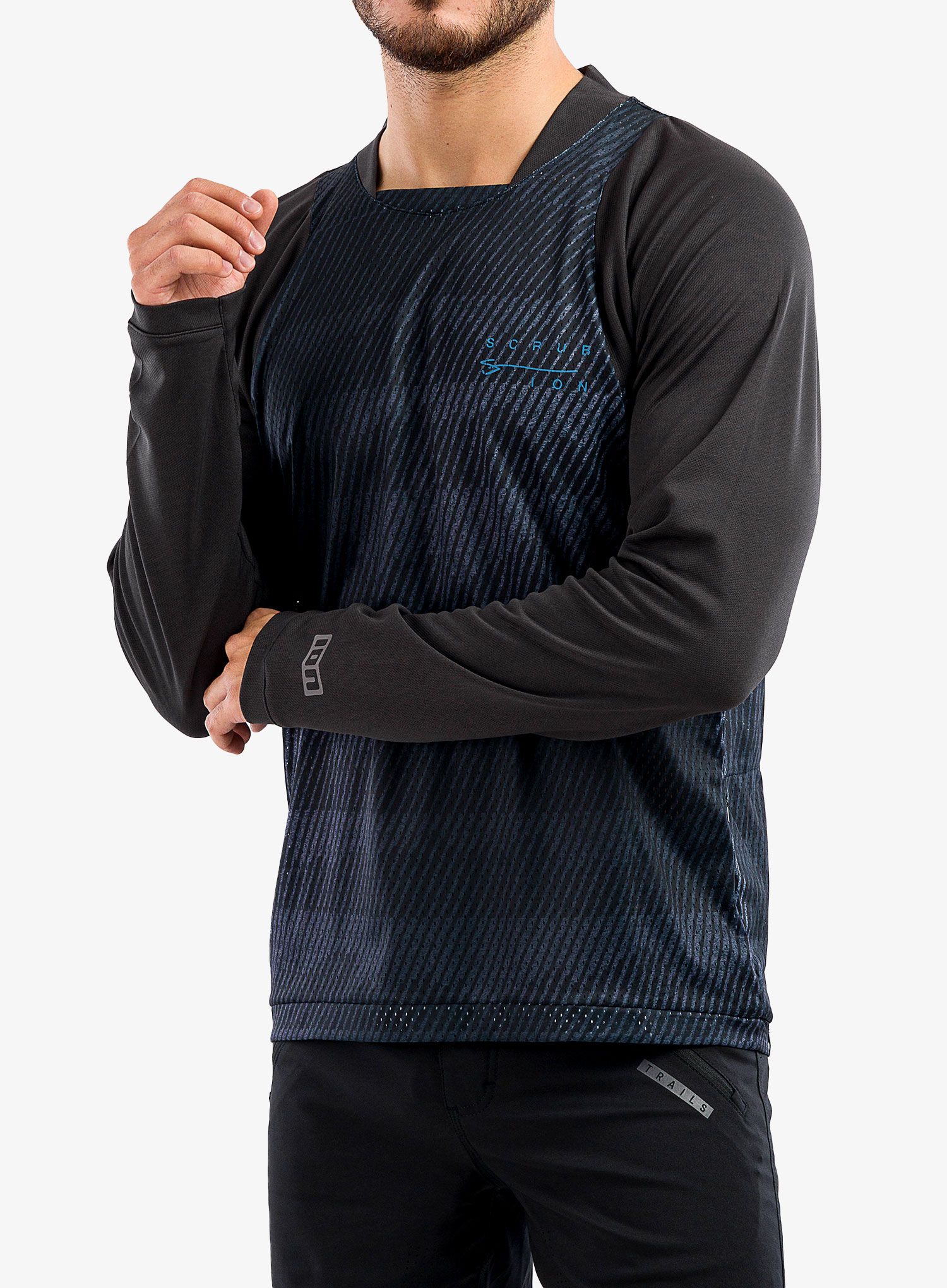 Majica dugih rukava ION Scrub L/S - black