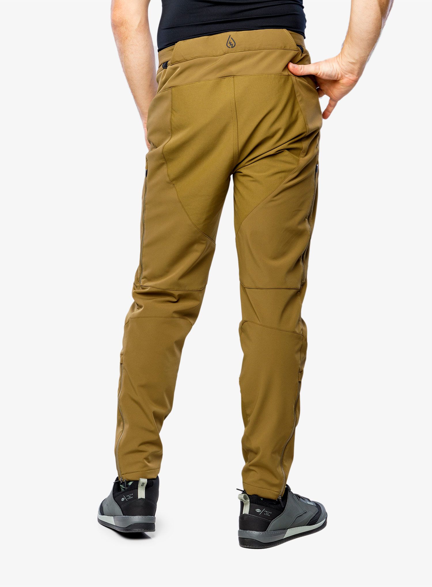 Biciklističke hlače ION Shelter Softshell - dark mud