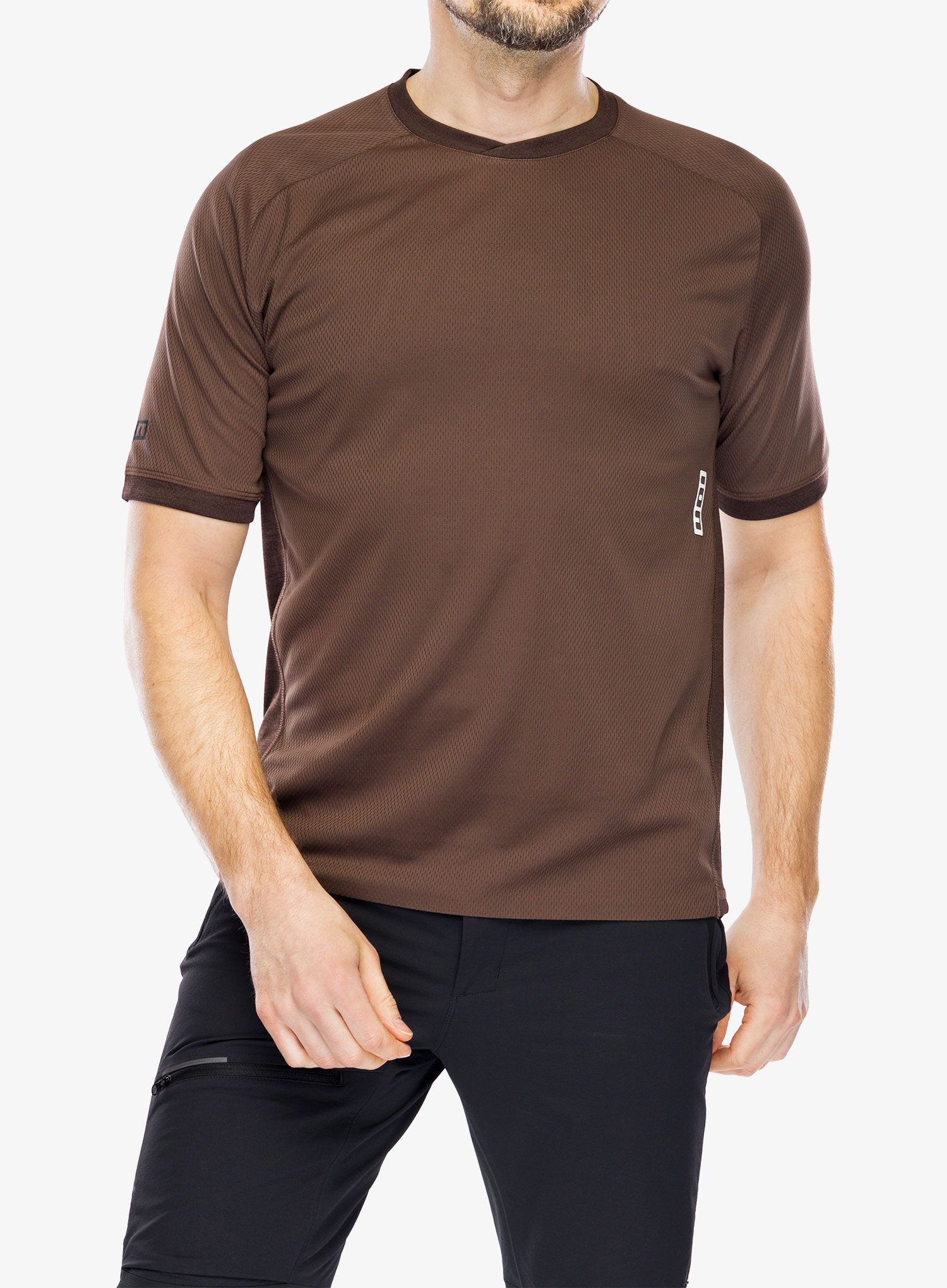 Biciklistička majica ION Tech Logo SS Jersey - dark/pinecone