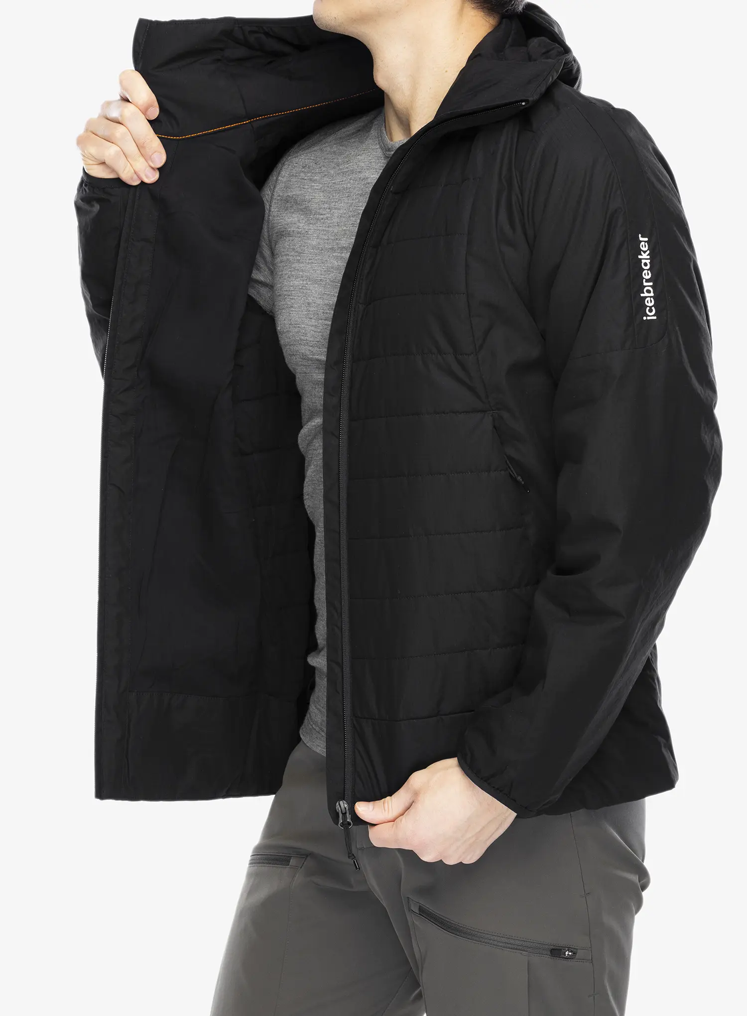 Jakna s postavom Icebreaker 1360 Merino Loft Jacket - black