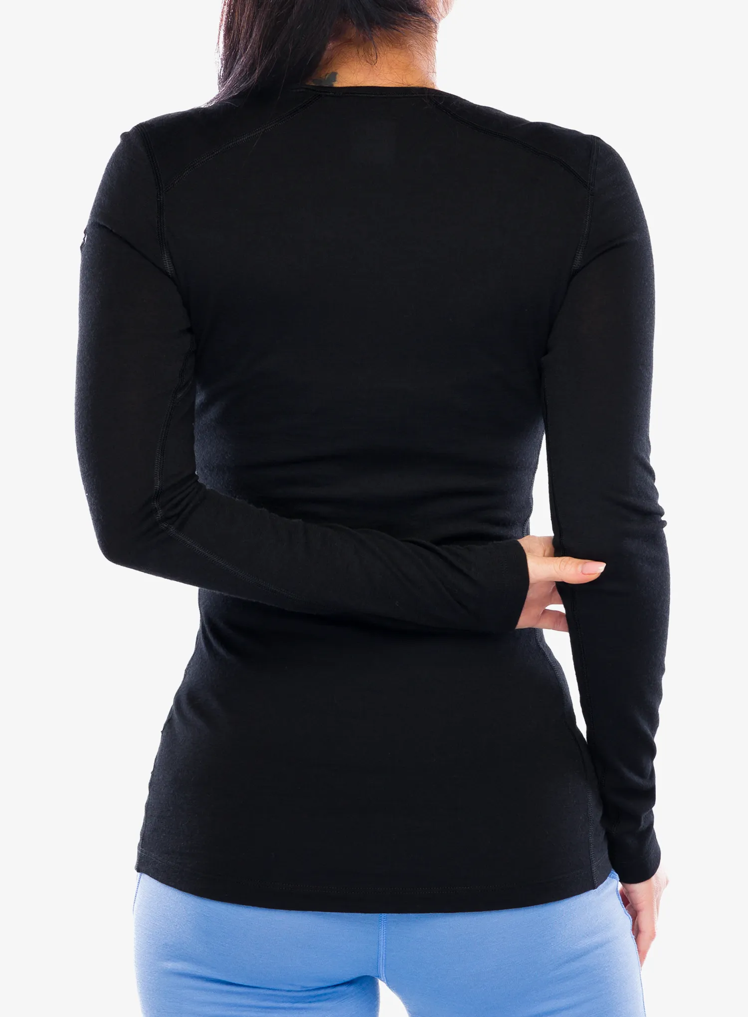 Ženska termoaktivna dukserica Icebreaker 200 Oasis LS Scoop - black