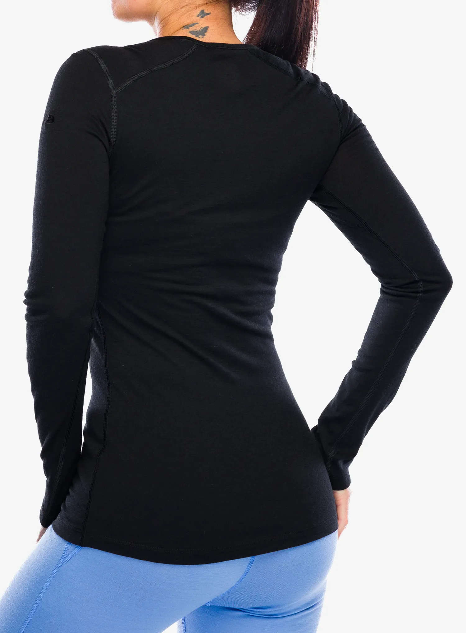 Ženska termoaktivna dukserica Icebreaker 200 Oasis LS Scoop - black