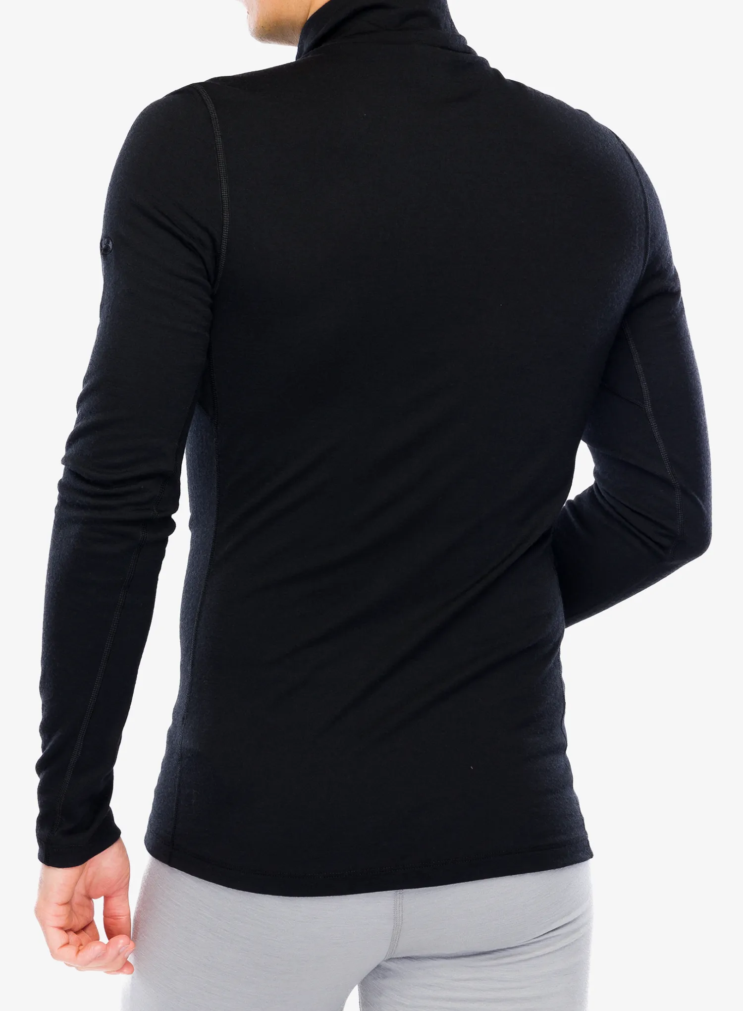 Termoaktivna dukserica Icebreaker 200 Oasis L/S Half Zip - black