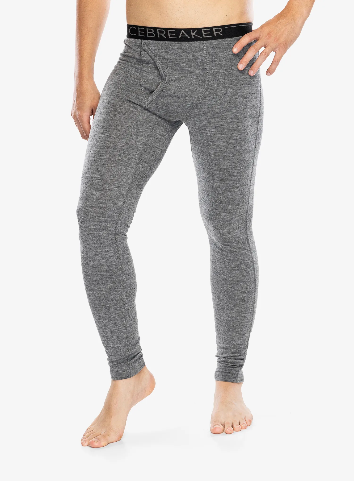 Termo tajice Icebreaker 200 Oasis Leggings W/Fly - gritstone