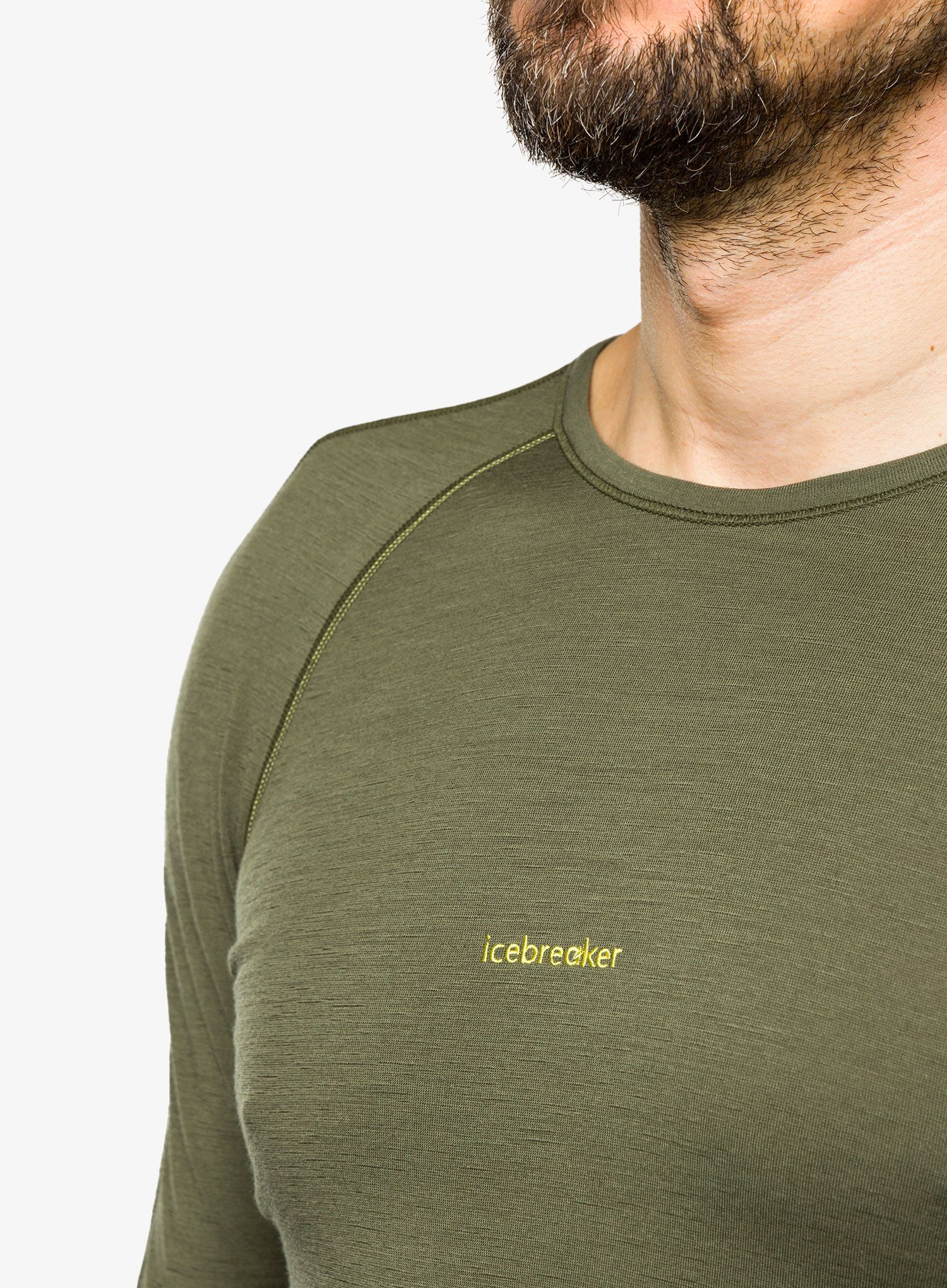 Termoaktivna dukserica Icebreaker 200 ZoneKnit LS Crewe - green
