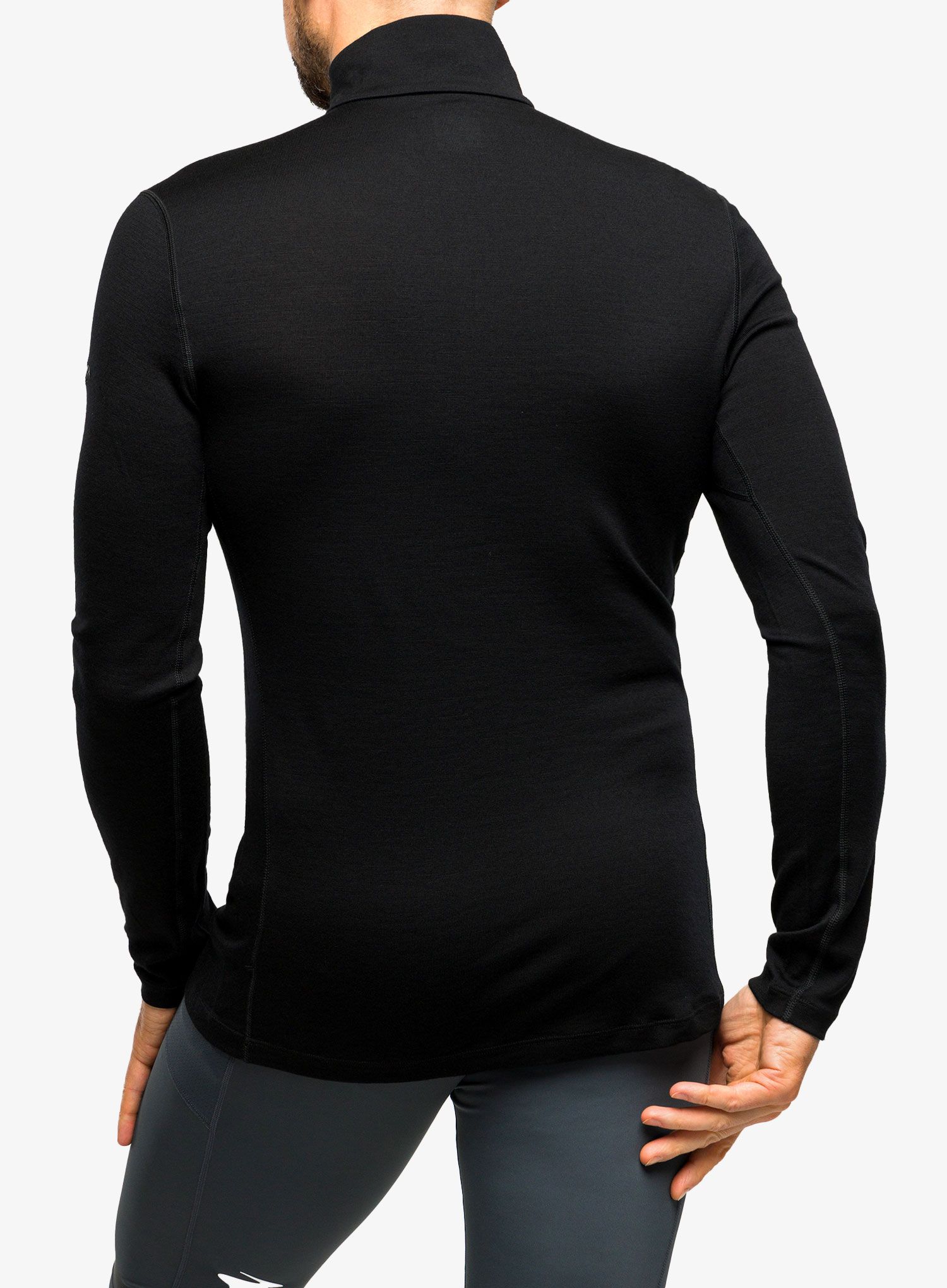 Termoaktivna dukserica Icebreaker 260 Tech L/S Half Zip - black