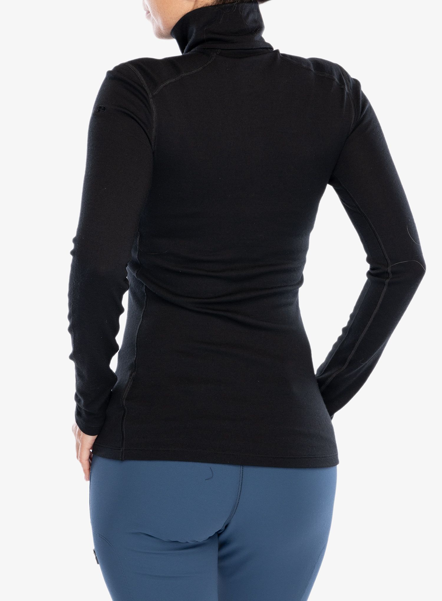 Ženska termoaktivna dukserica Icebreaker 260 Tech L/S Half Zip - black