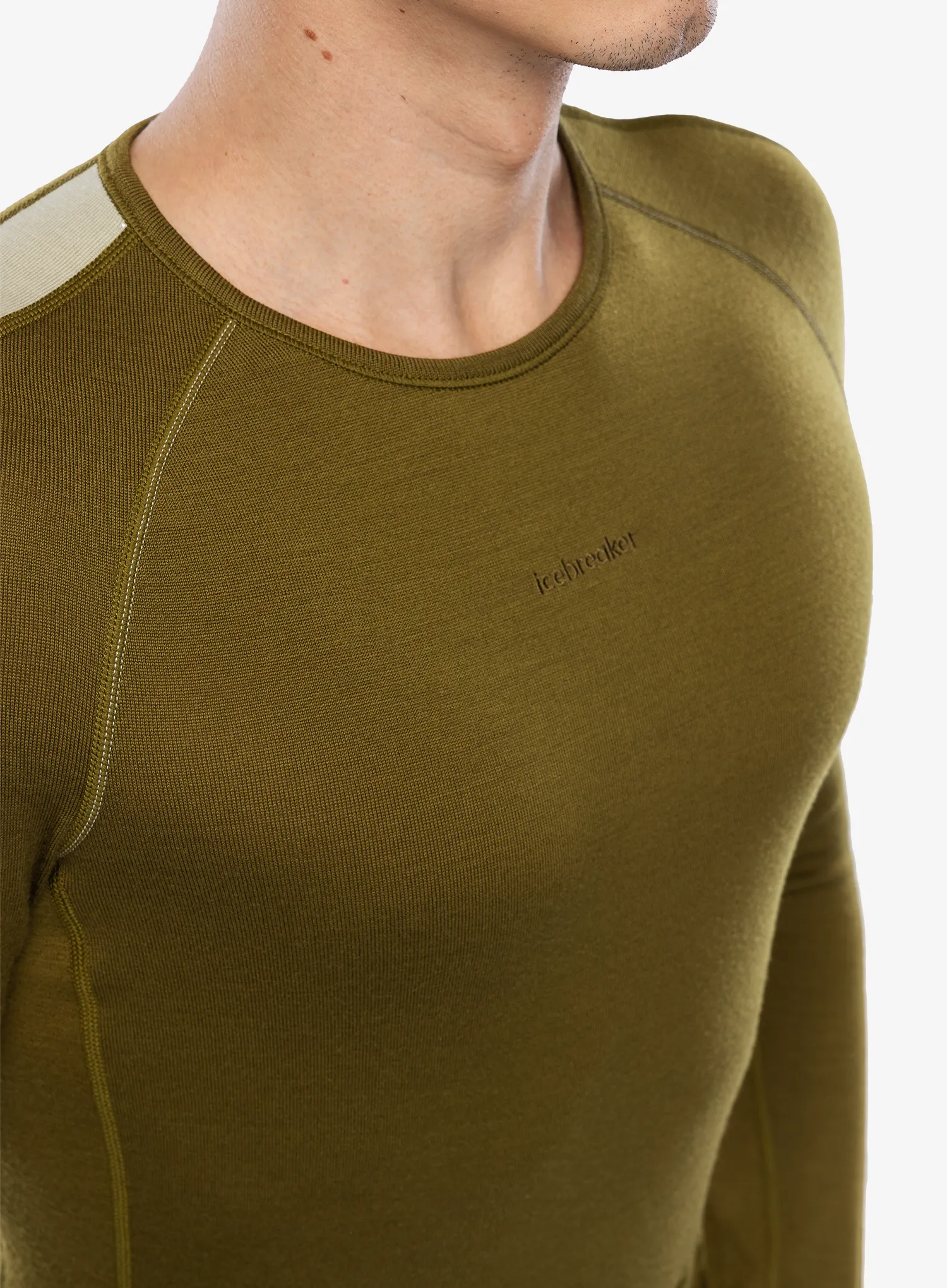 Termoaktivna dukserica Icebreaker 260 ZoneKnit LS Crewe - algae/ashen/cb