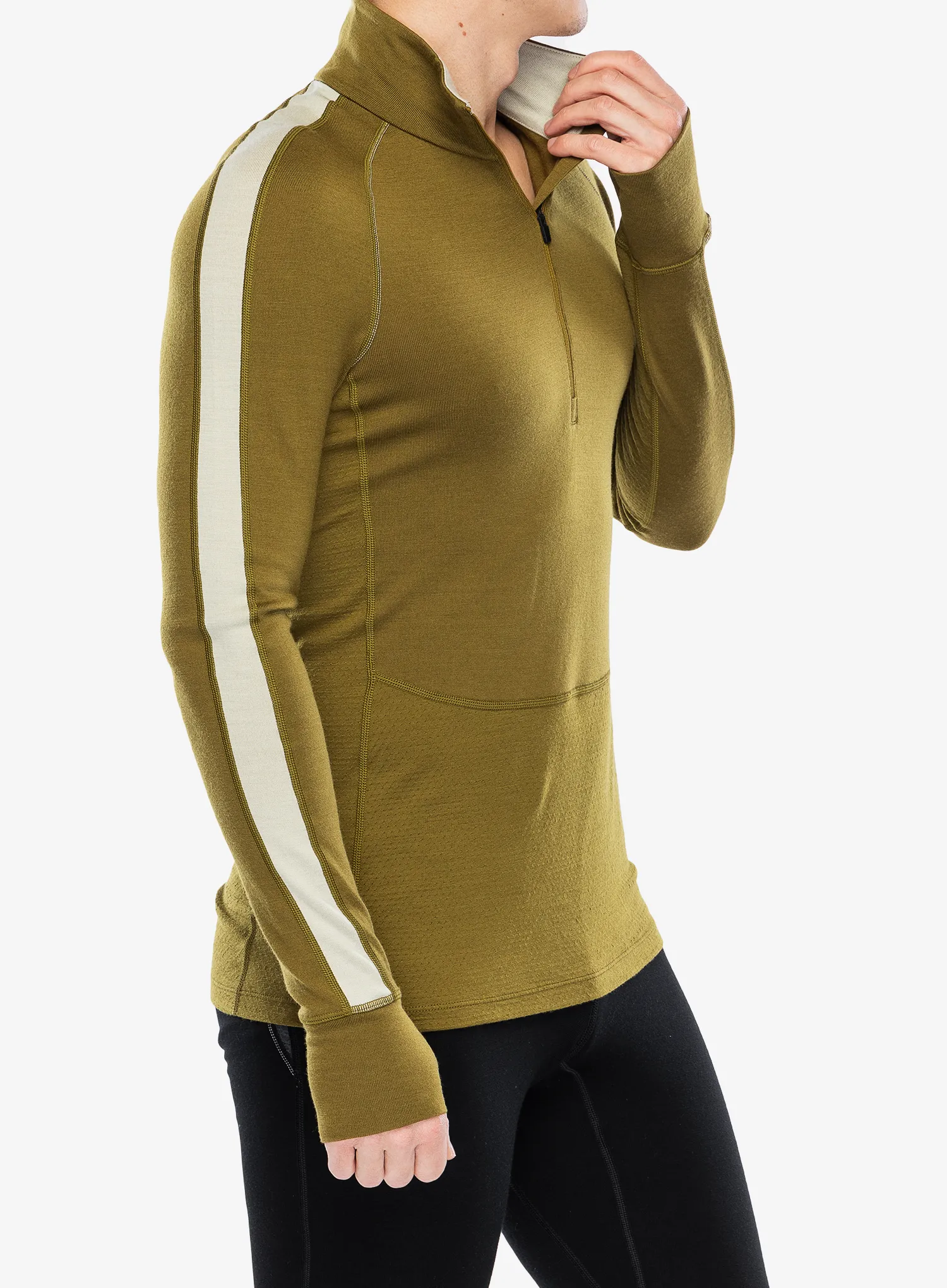 Termoaktivna dukserica Icebreaker 260 ZoneKnit LS Half Zip - algae/ashen/cb