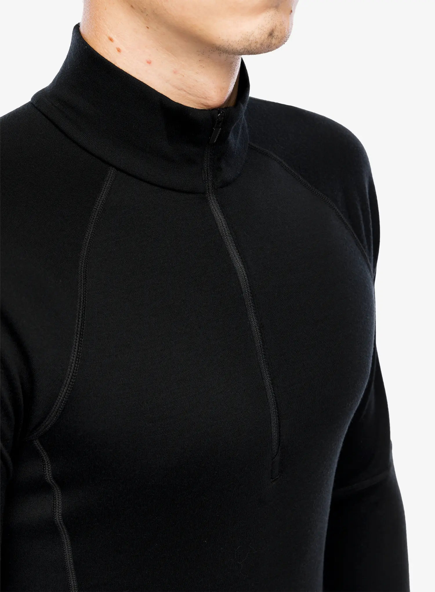 Termoaktivna dukserica Icebreaker 300 MerinoFine Polar LS Half Zip - black
