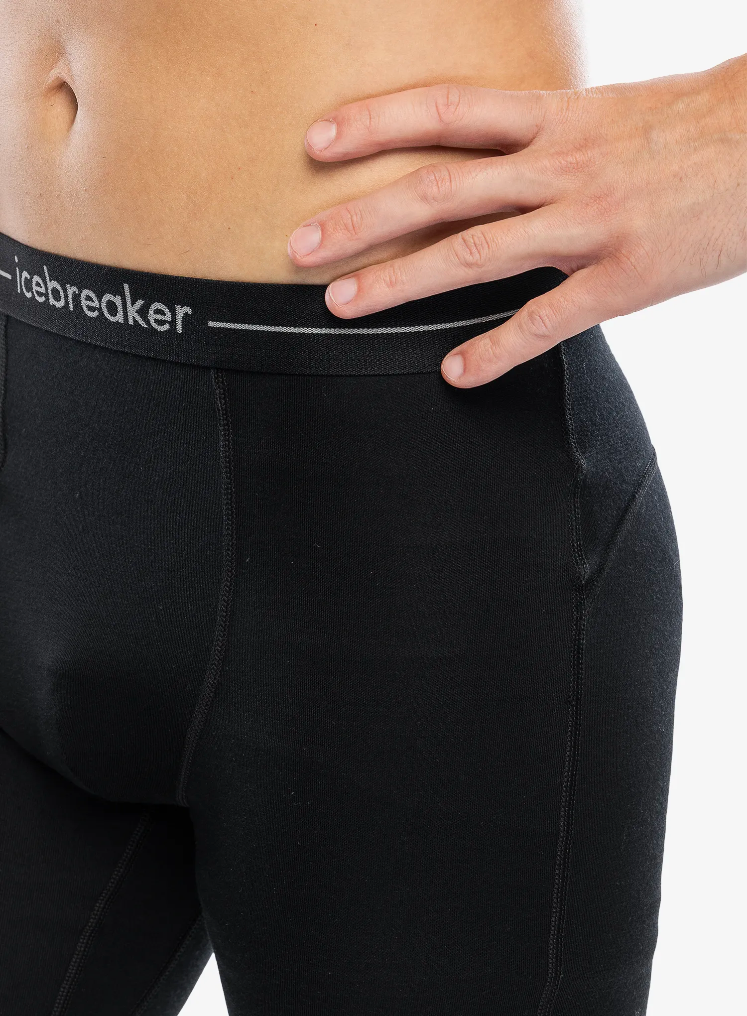 Termo tajice Icebreaker 300 Merino Fine Polar Leggings - black