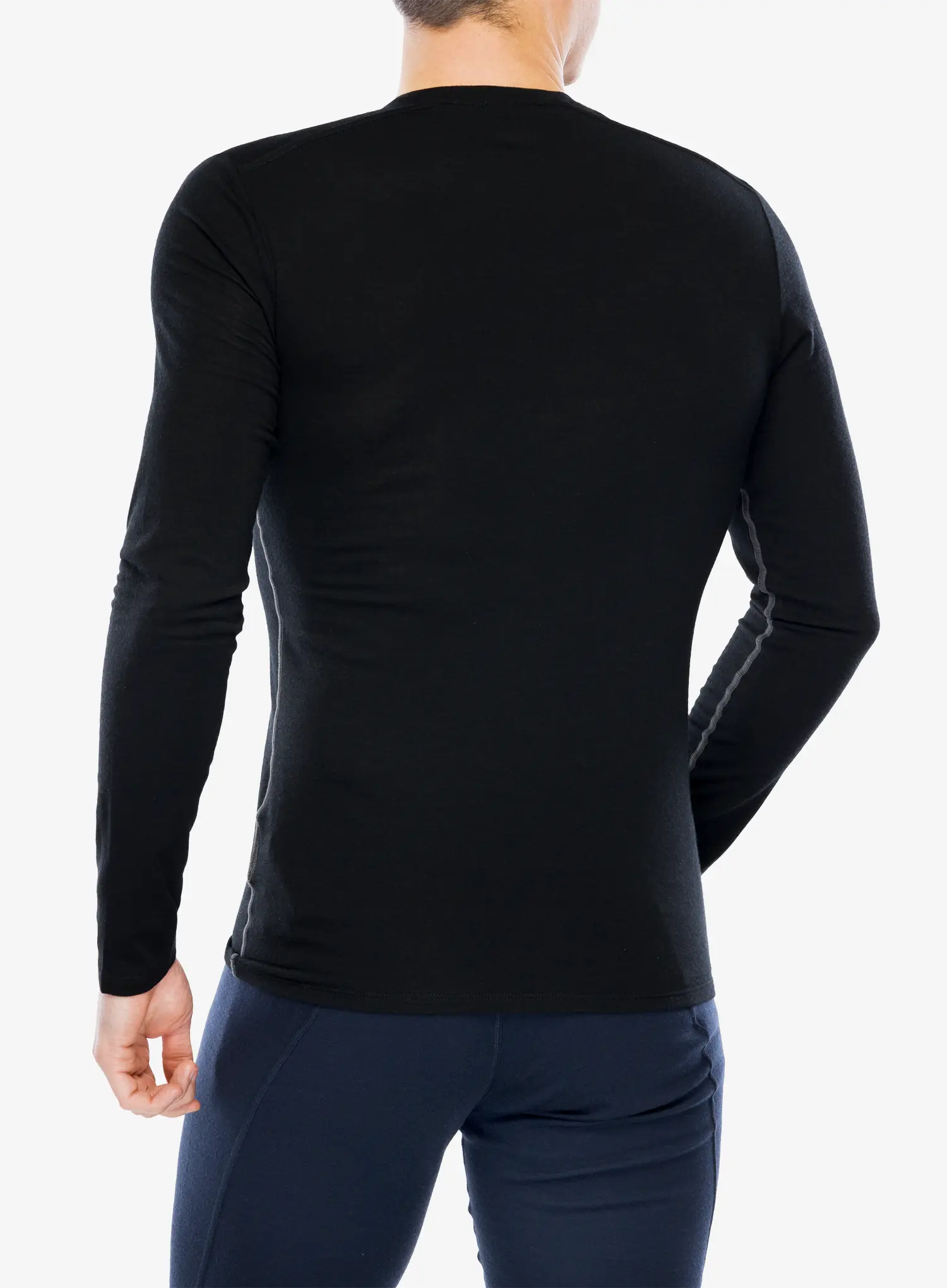 Termoaktivna dukserica Icebreaker Anatomica LS Crewe - black
