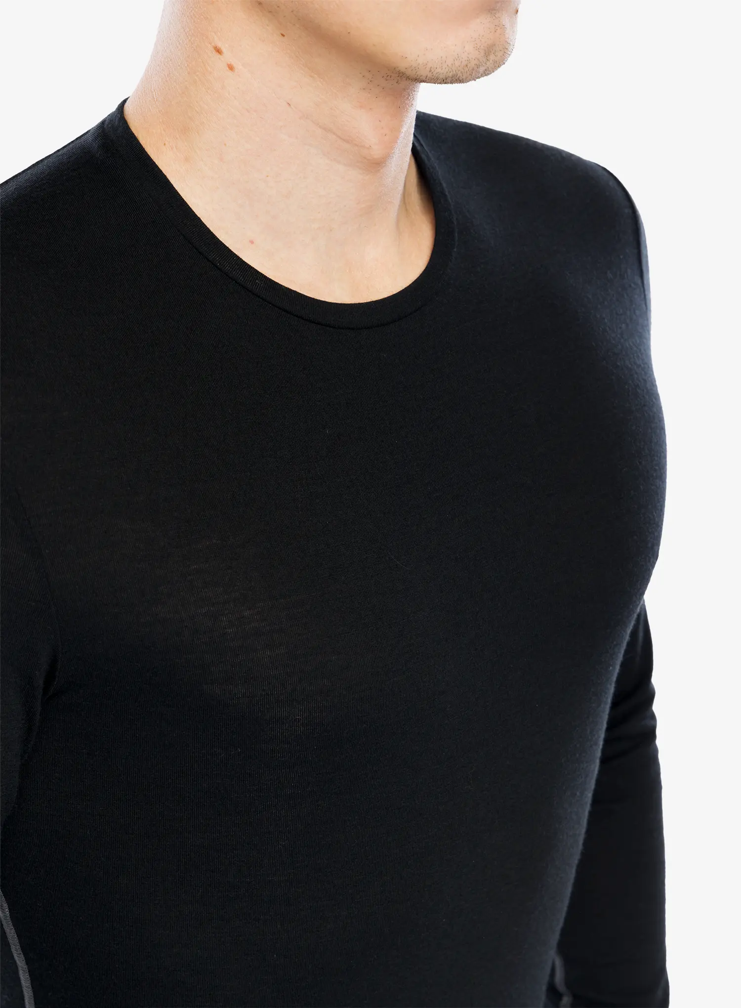 Termoaktivna dukserica Icebreaker Anatomica LS Crewe - black