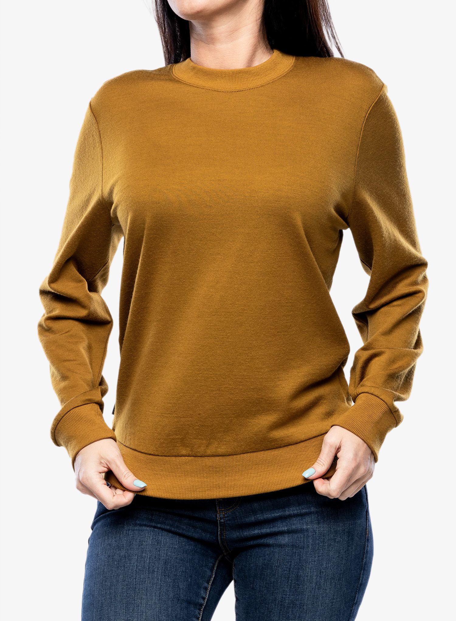 Ženska dukserica bez kapuljače Icebreaker Crush LS Sweatshirt - clove