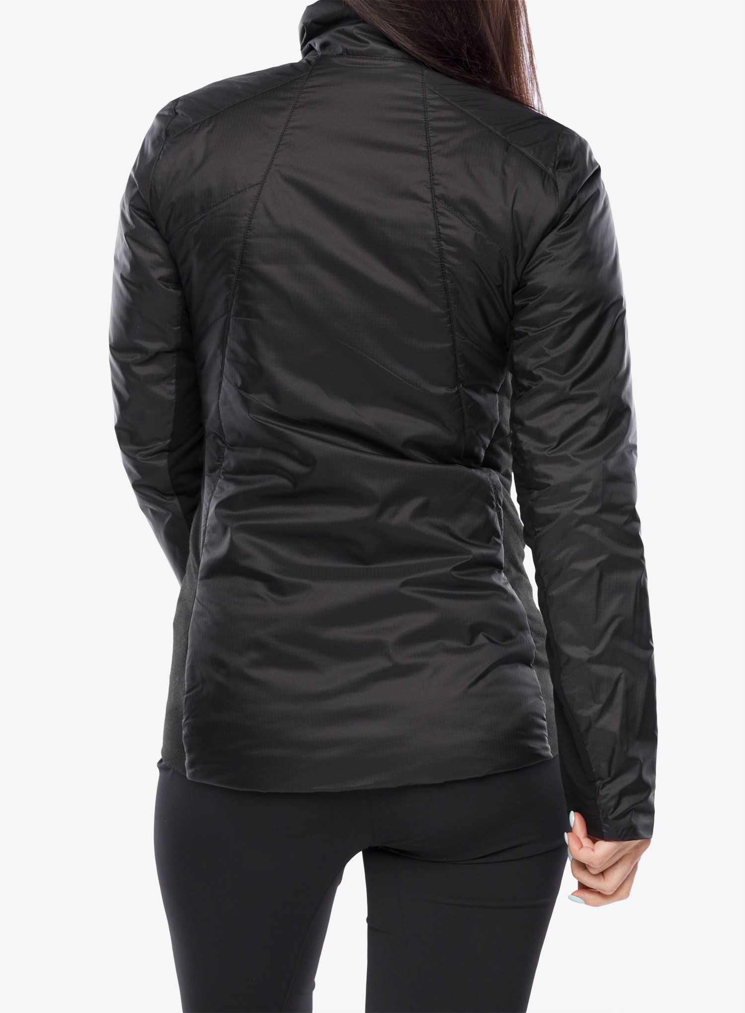 Ženska hibridna jakna Icebreaker Helix Jacket - black
