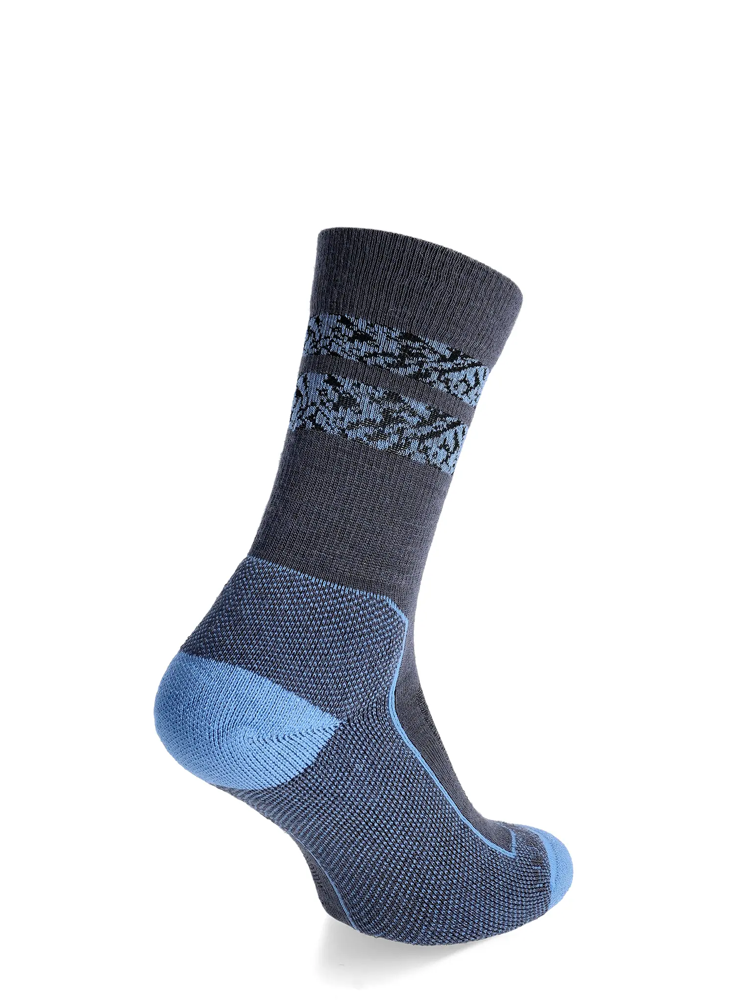 Ženske merino čarape Icebreaker Hike+ Light Crew Natural Summit - graphite/baja/black
