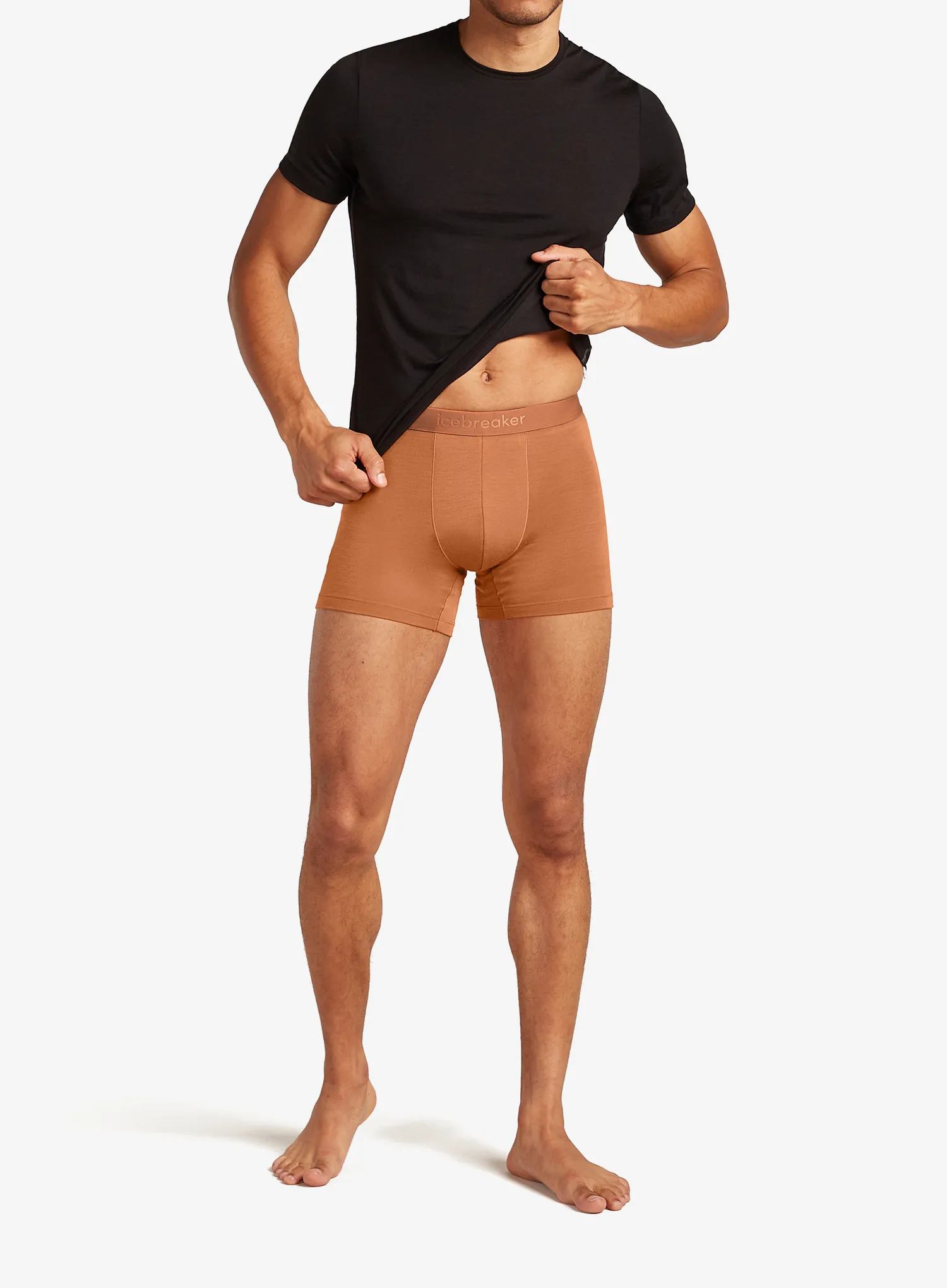 Termoaktivne bokserice Icebreaker Merino 125 Cool-Lite Anatomica Boxers - dusty clay