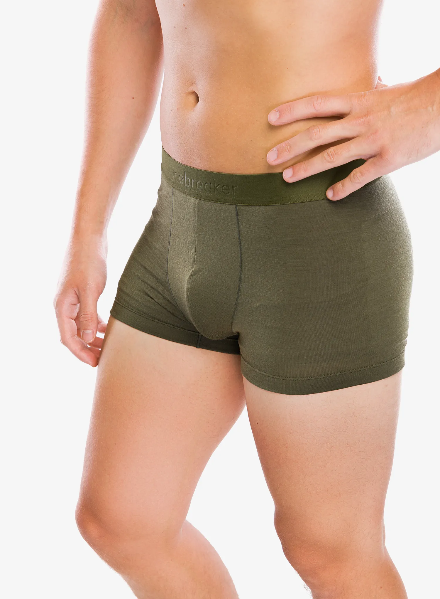 Termoaktivne bokserice Icebreaker Merino 125 Cool-Lite Anatomica Trunks - loden
