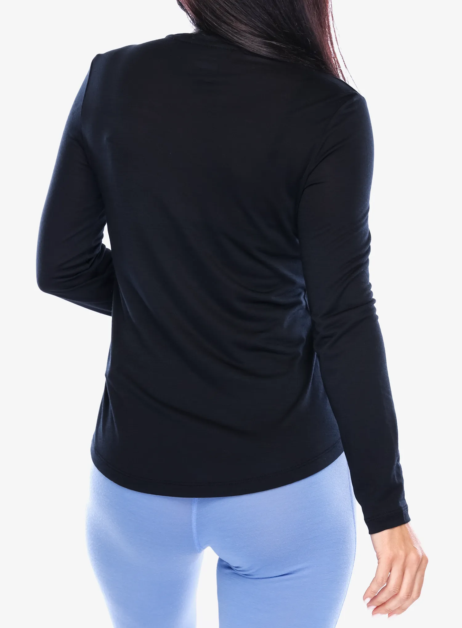 Ženska dukserica bez kapuljače Icebreaker Merino 125 Cool-Lite Sphere III LS Tee - black