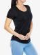 Ženska majica Icebreaker Merino 125 Cool-Lite Sphere III SS Scoop - black