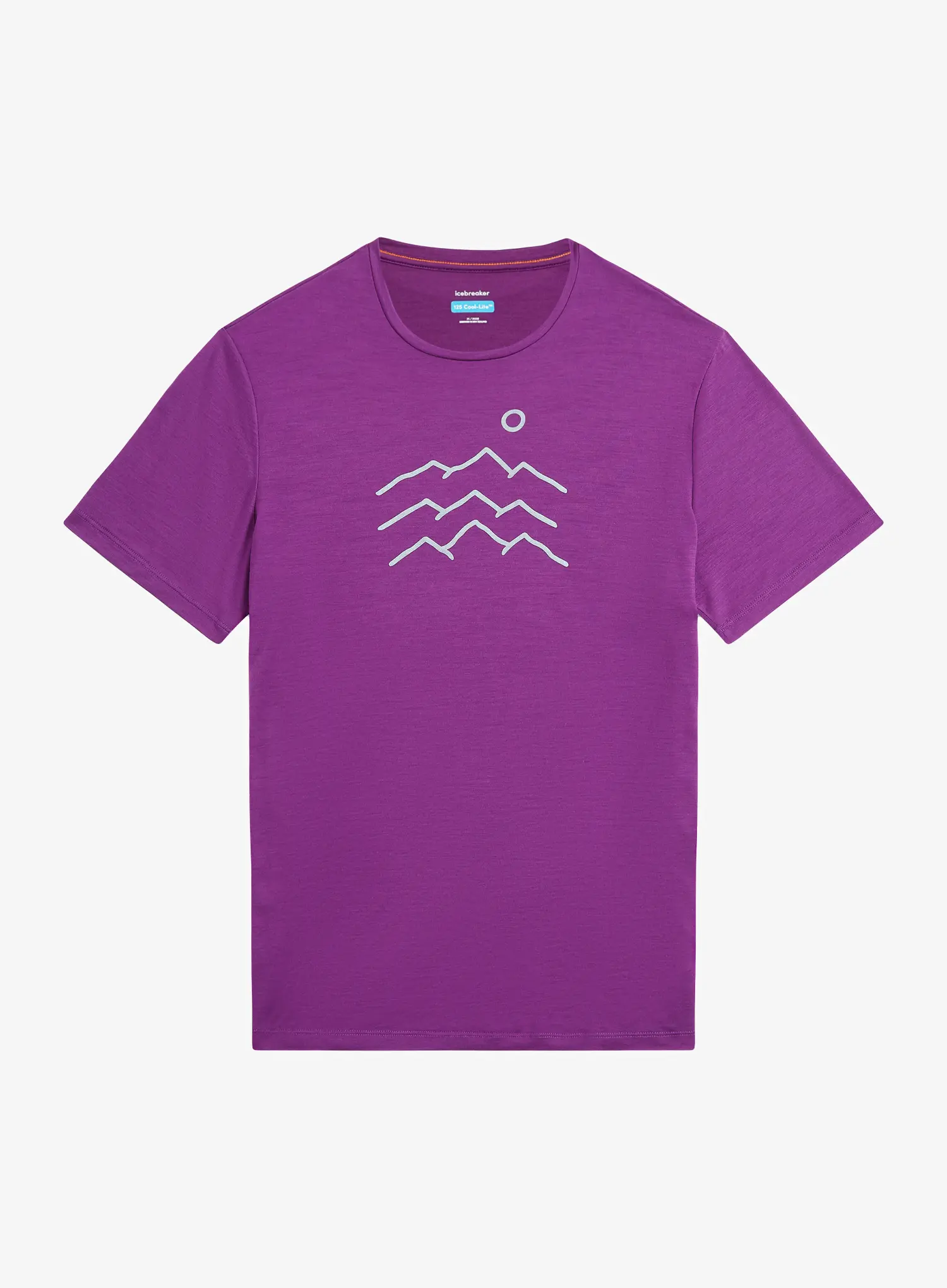 Majica s tiskom Icebreaker Merino 125 Cool-Lite Sphere SS Tee Across - passion