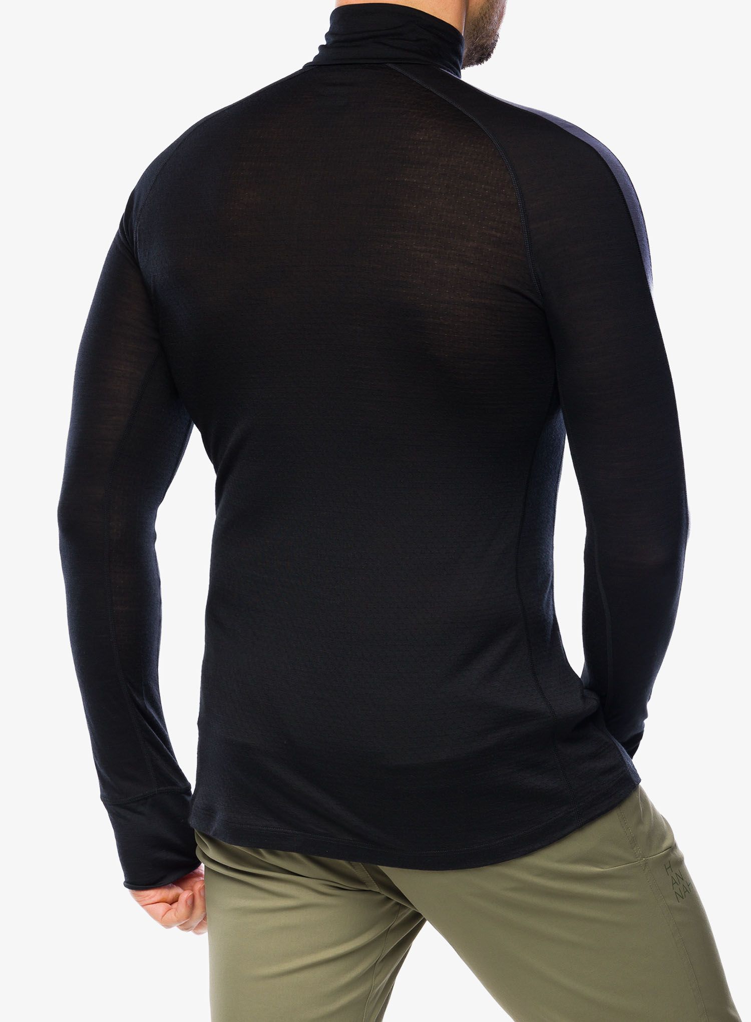 Termoaktivna dukserica Icebreaker Merino 125 ZoneKnit LS Half Zip - black/graphite/cb