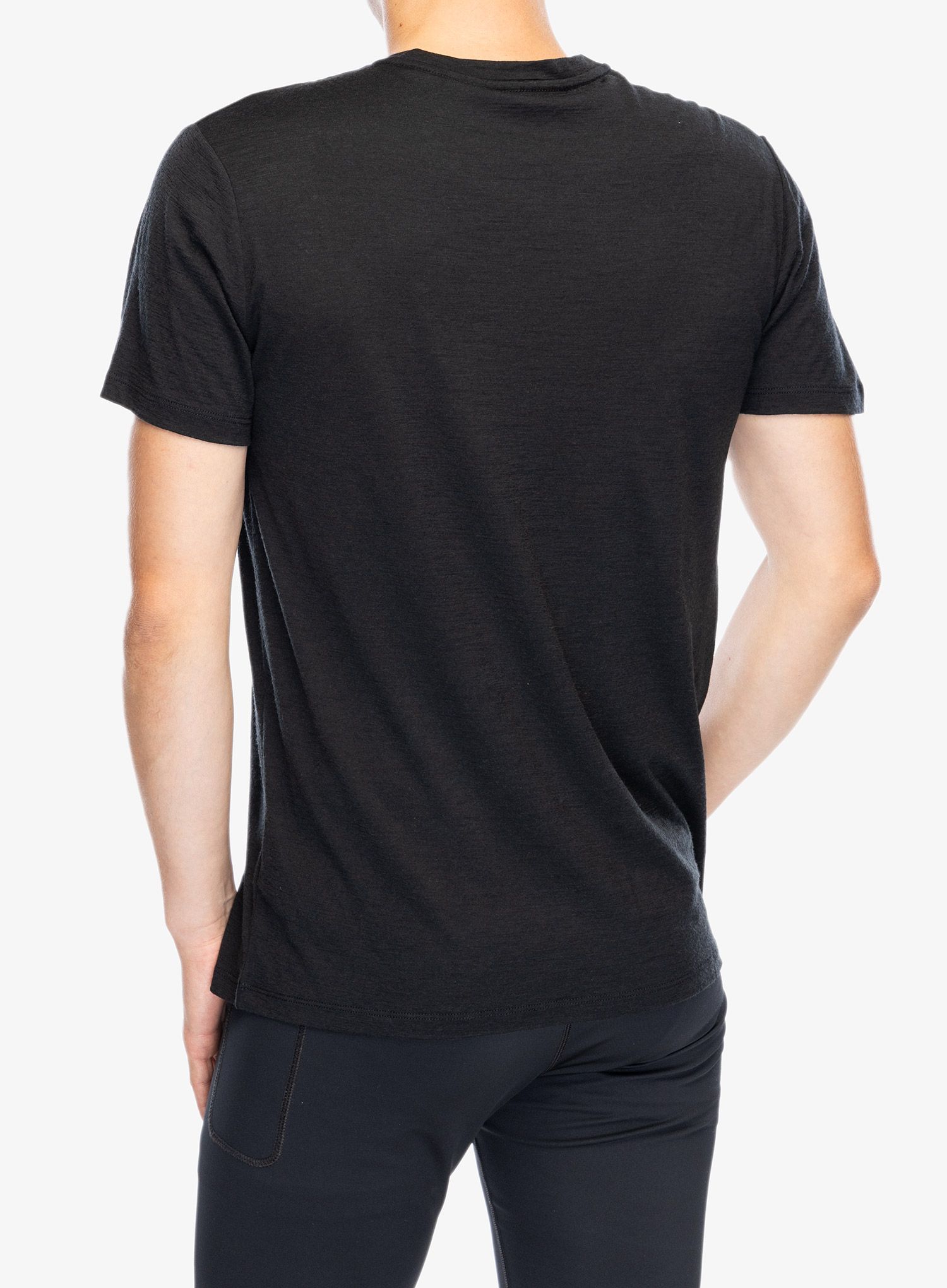 Merino majica Icebreaker Merino 150 Tech Lite III SS Tee Logo Reflections - black