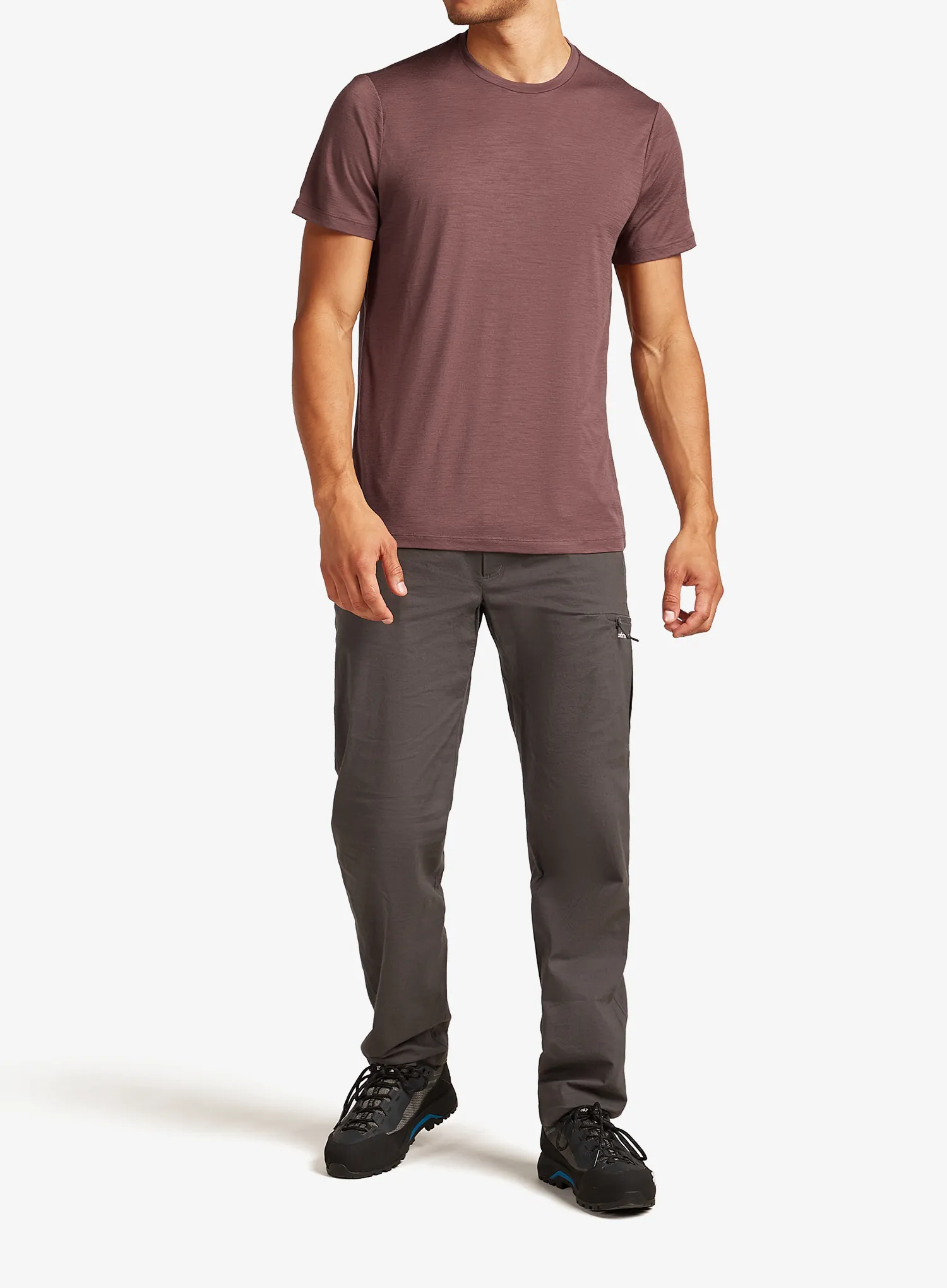 Merino majica Icebreaker Merino 150 Tech Lite III SS Tee - carob